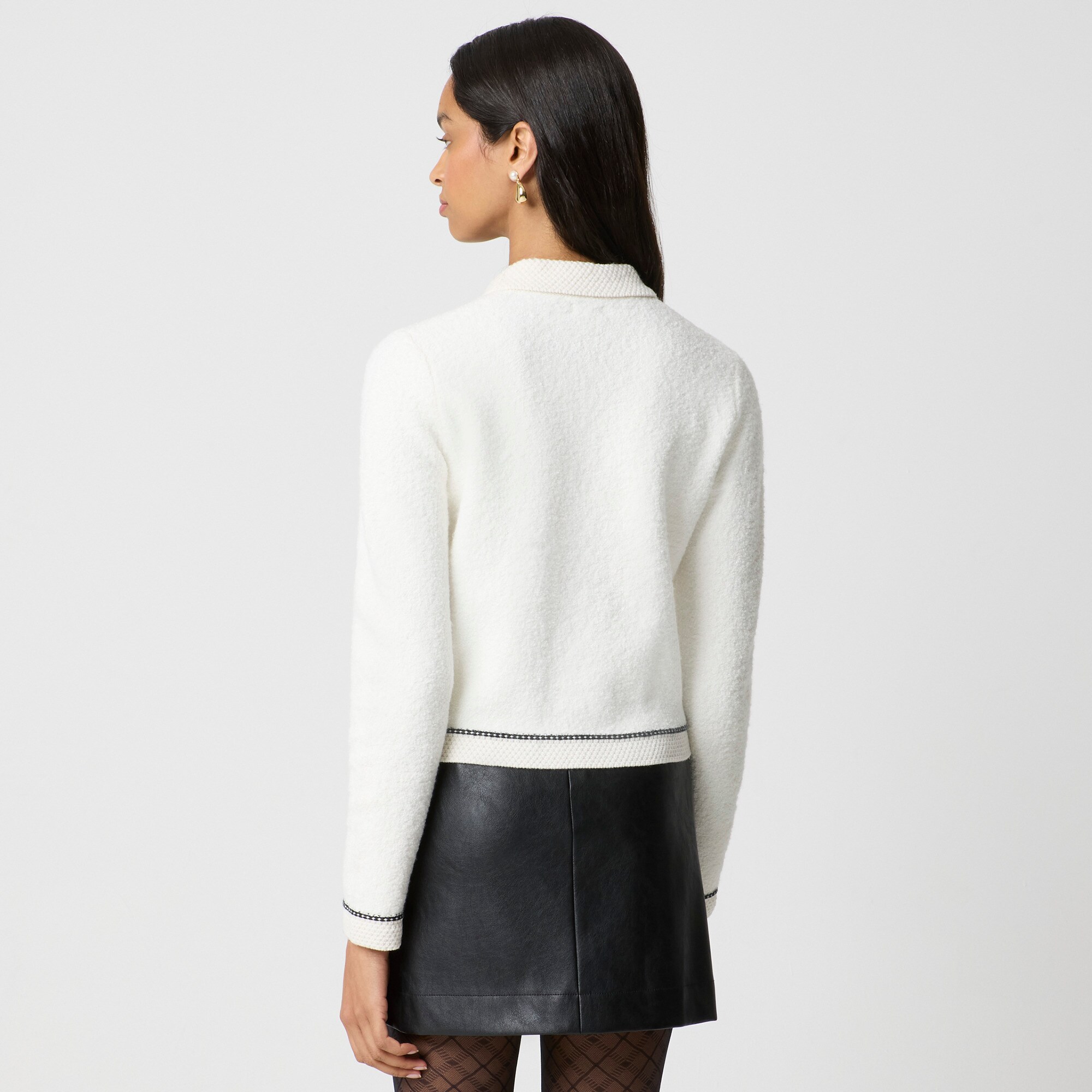 Bouclé lady cardigan sweater