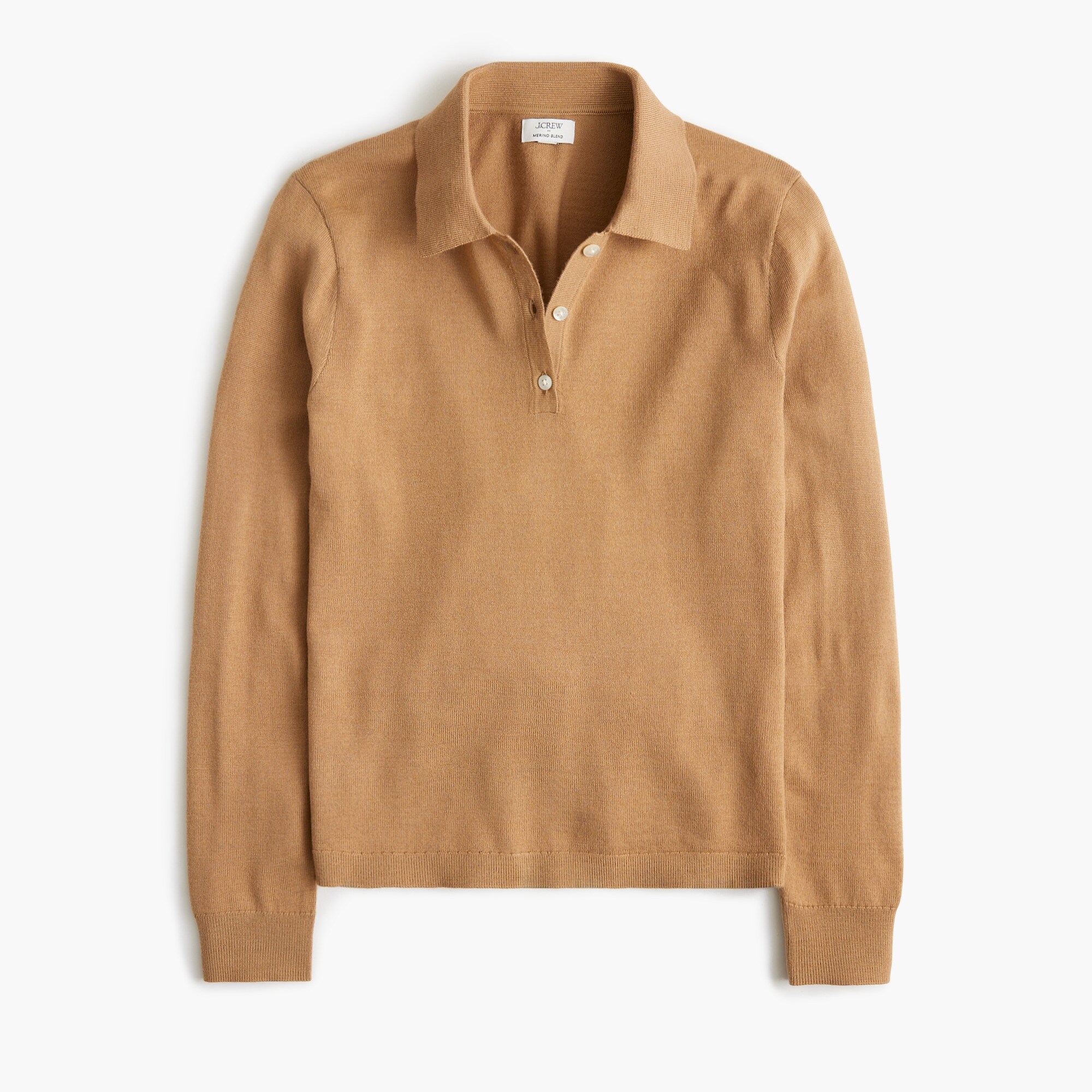 Merino wool-blend sweater-polo