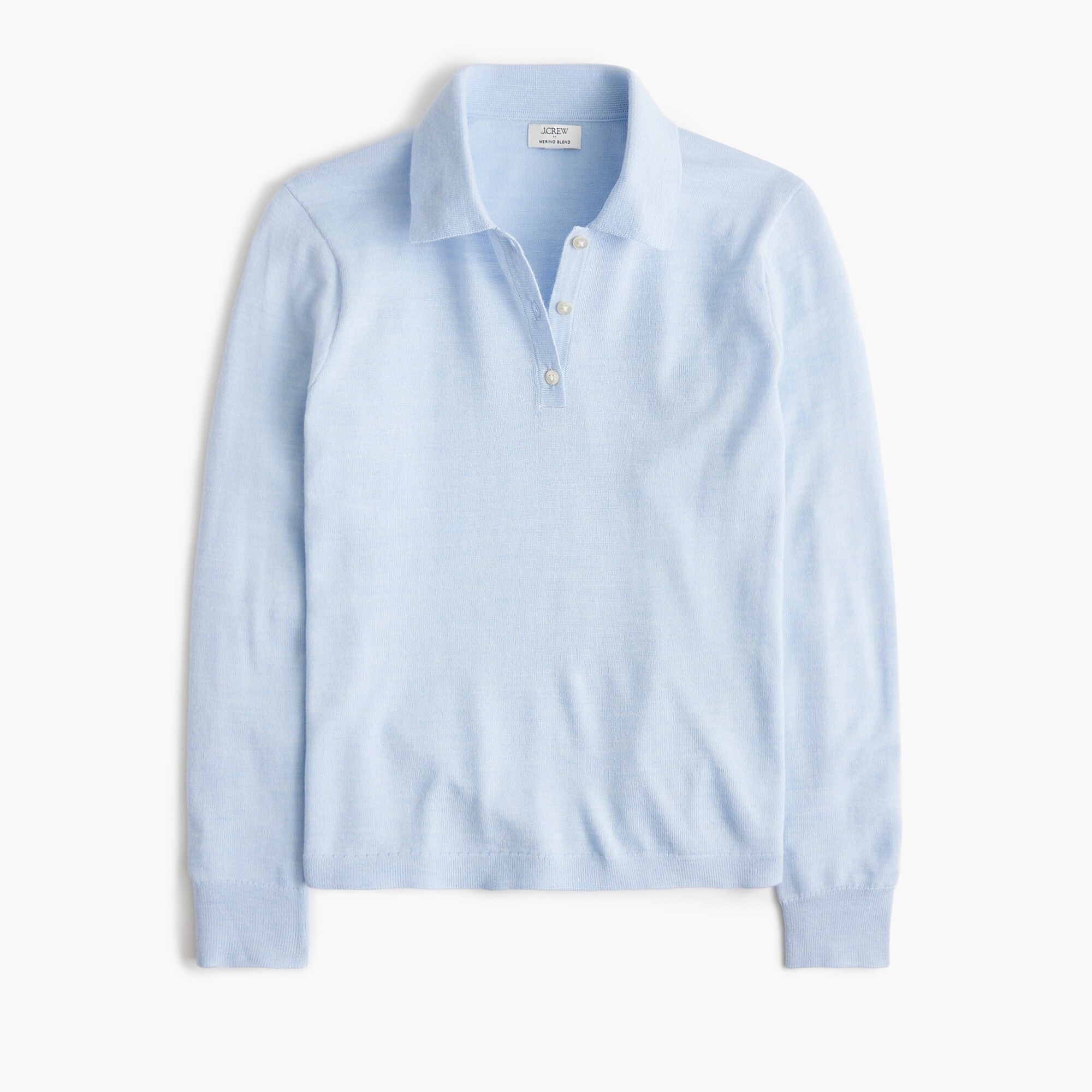 Merino wool-blend sweater-polo