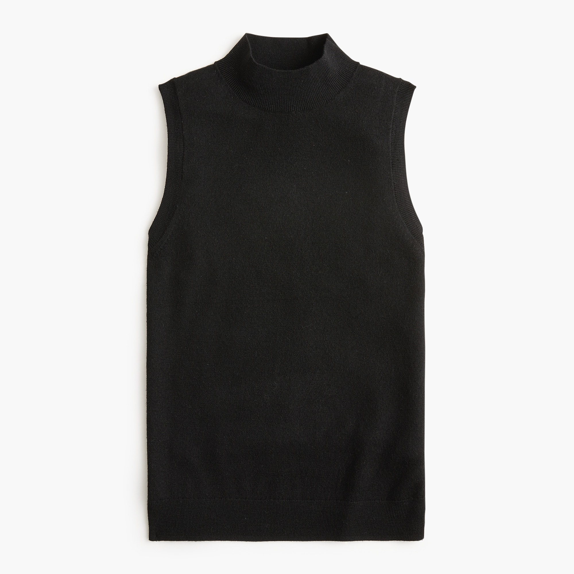 womens Merino wool-blend mockneck shell