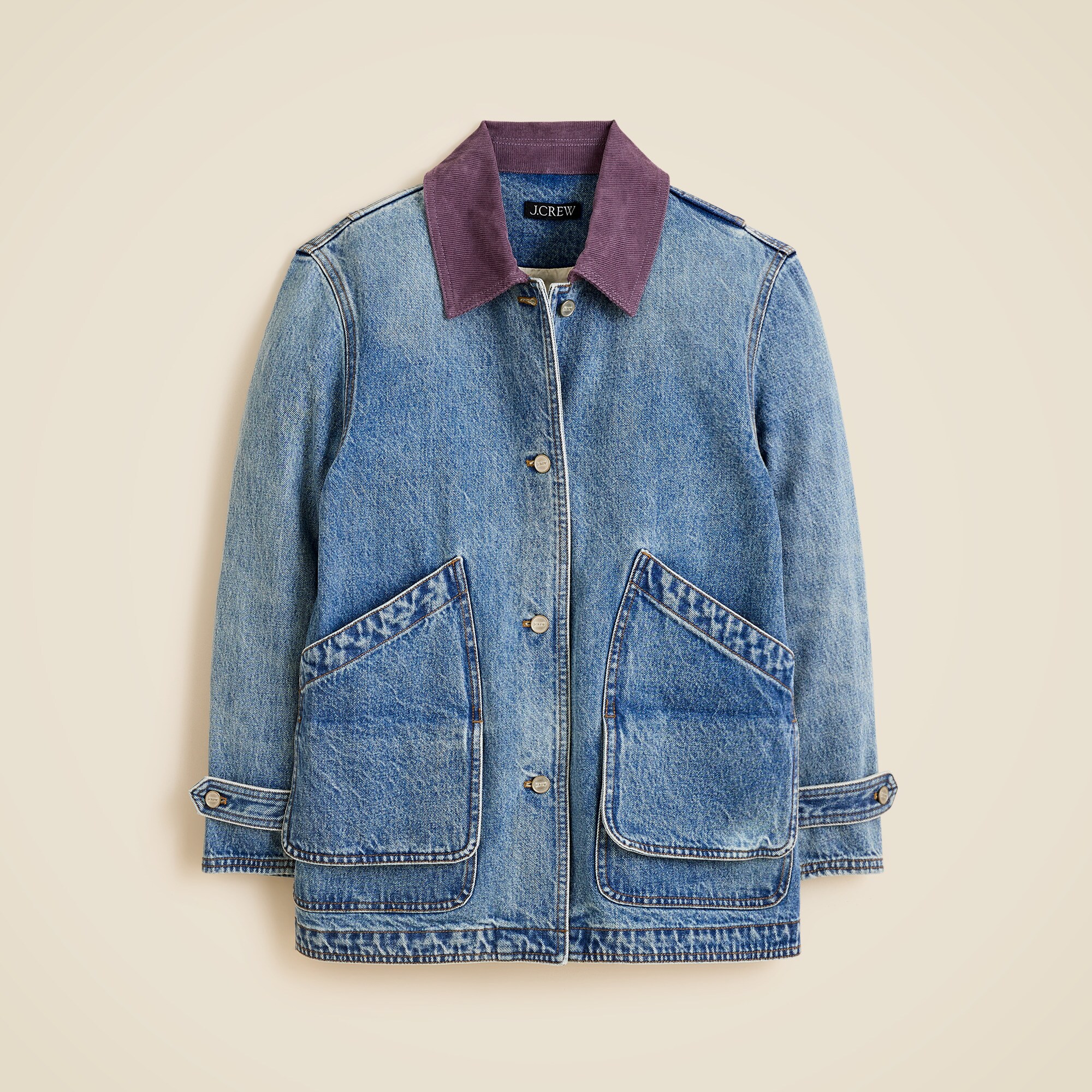 Relaxed Barn Jacket™ In Denim For Women | J.Crew