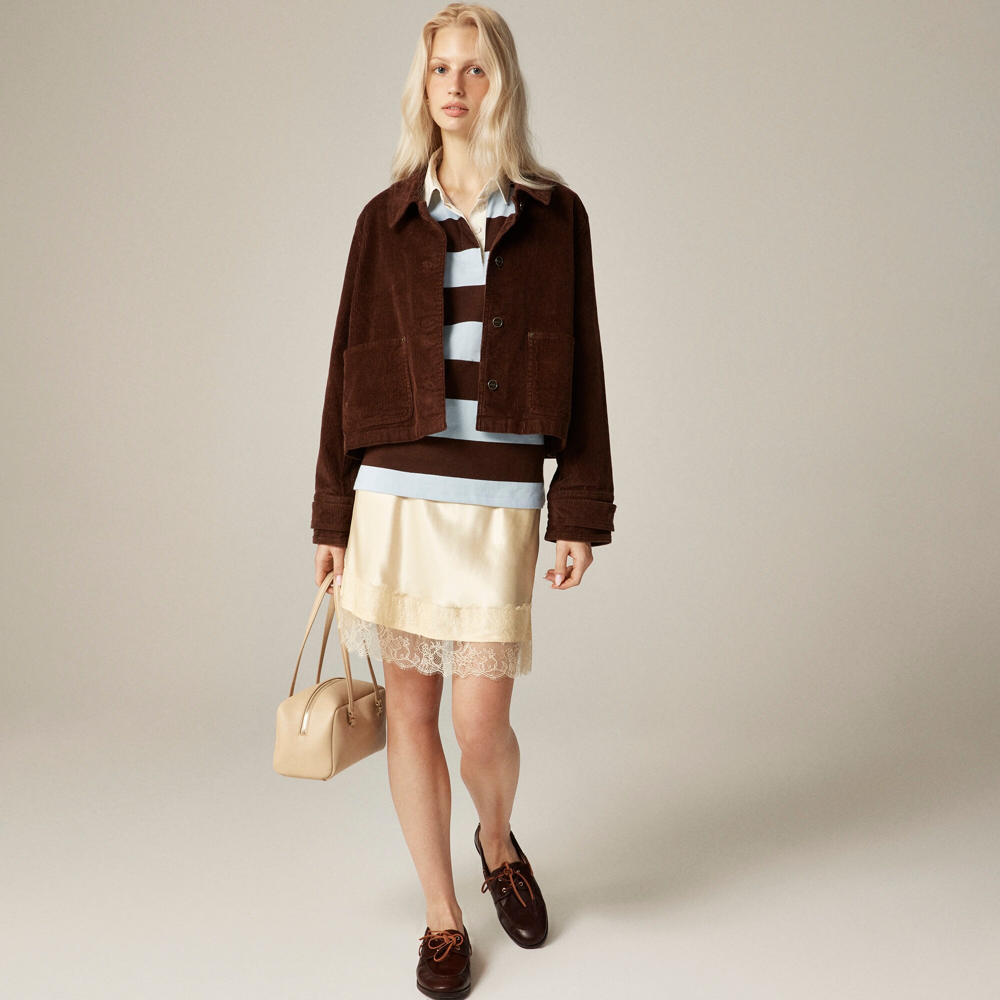 Cropped Barn Jacket™ in corduroy