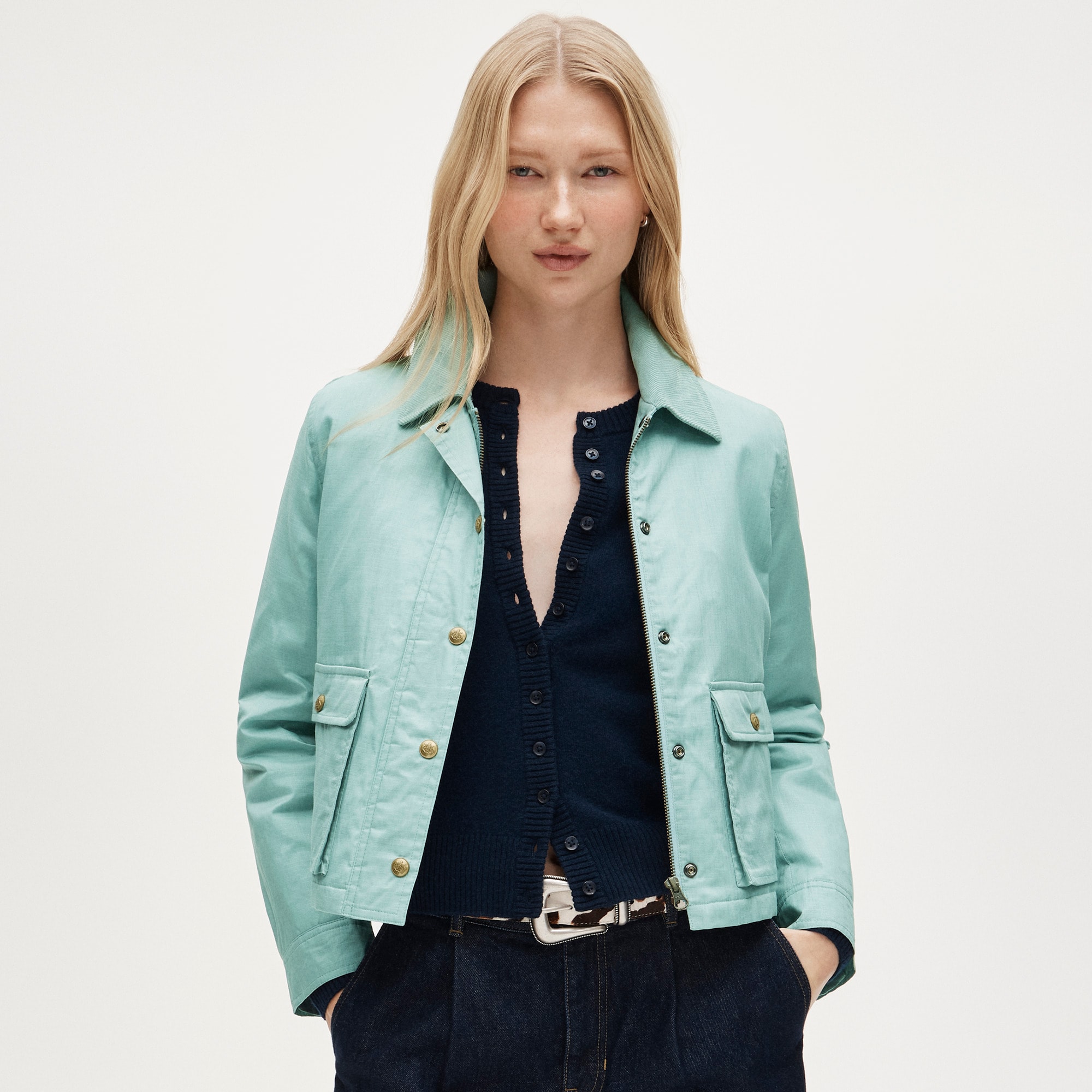 womens Cropped Barn Jacket&trade; in ripstop cotton