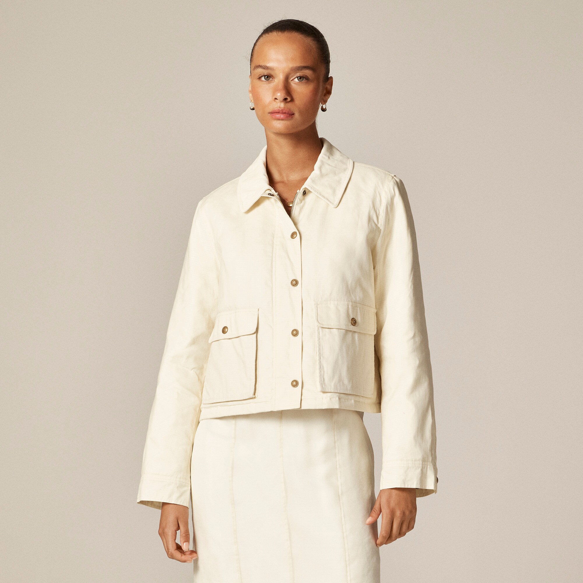 Cropped Barn Jacket™ in ripstop cotton