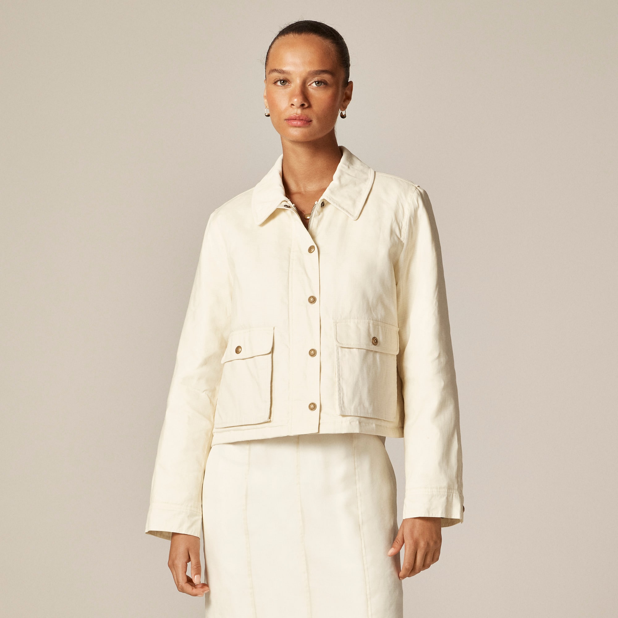 Cropped Barn Jacket™ in ripstop cotton