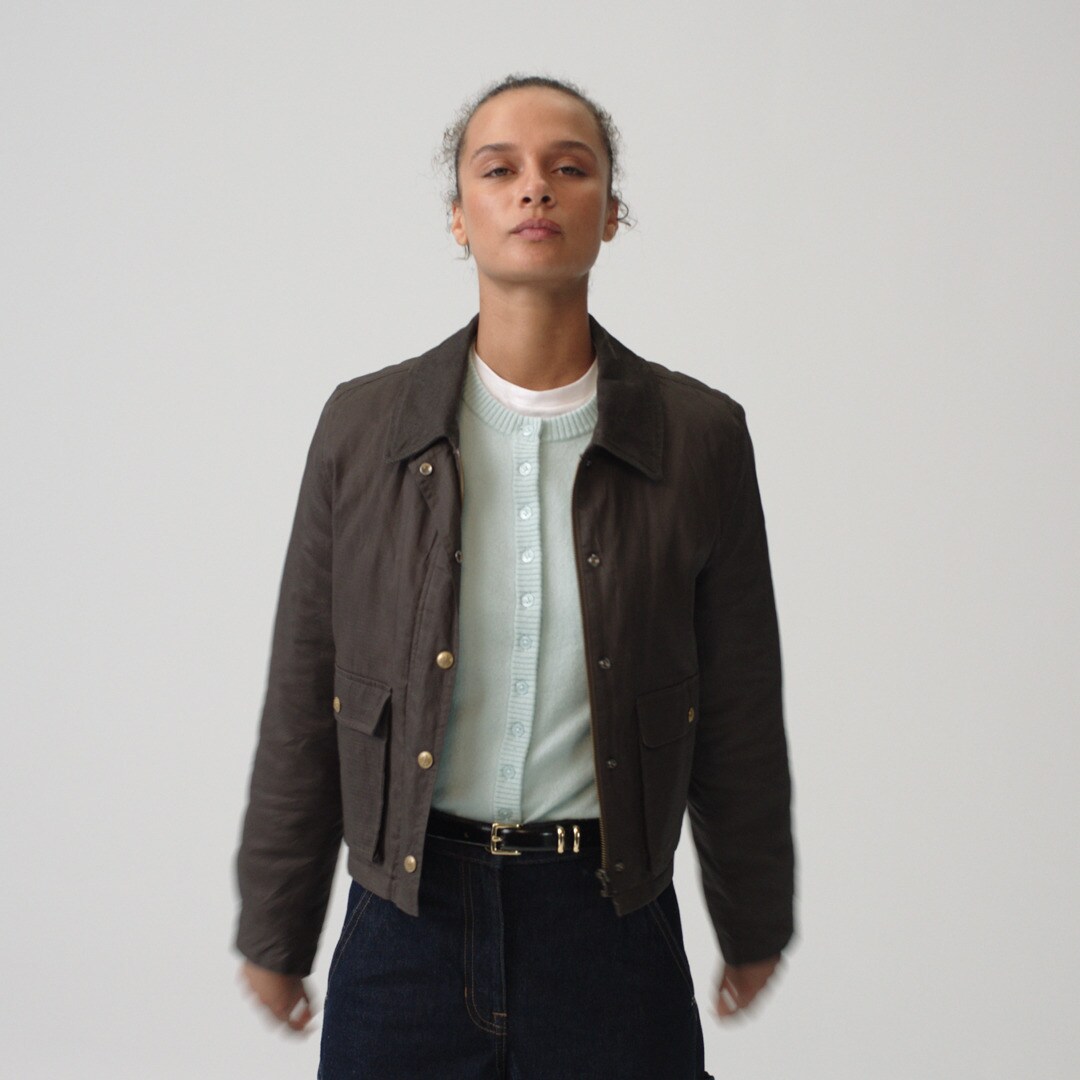 Cropped Barn Jacket&trade; in ripstop cotton