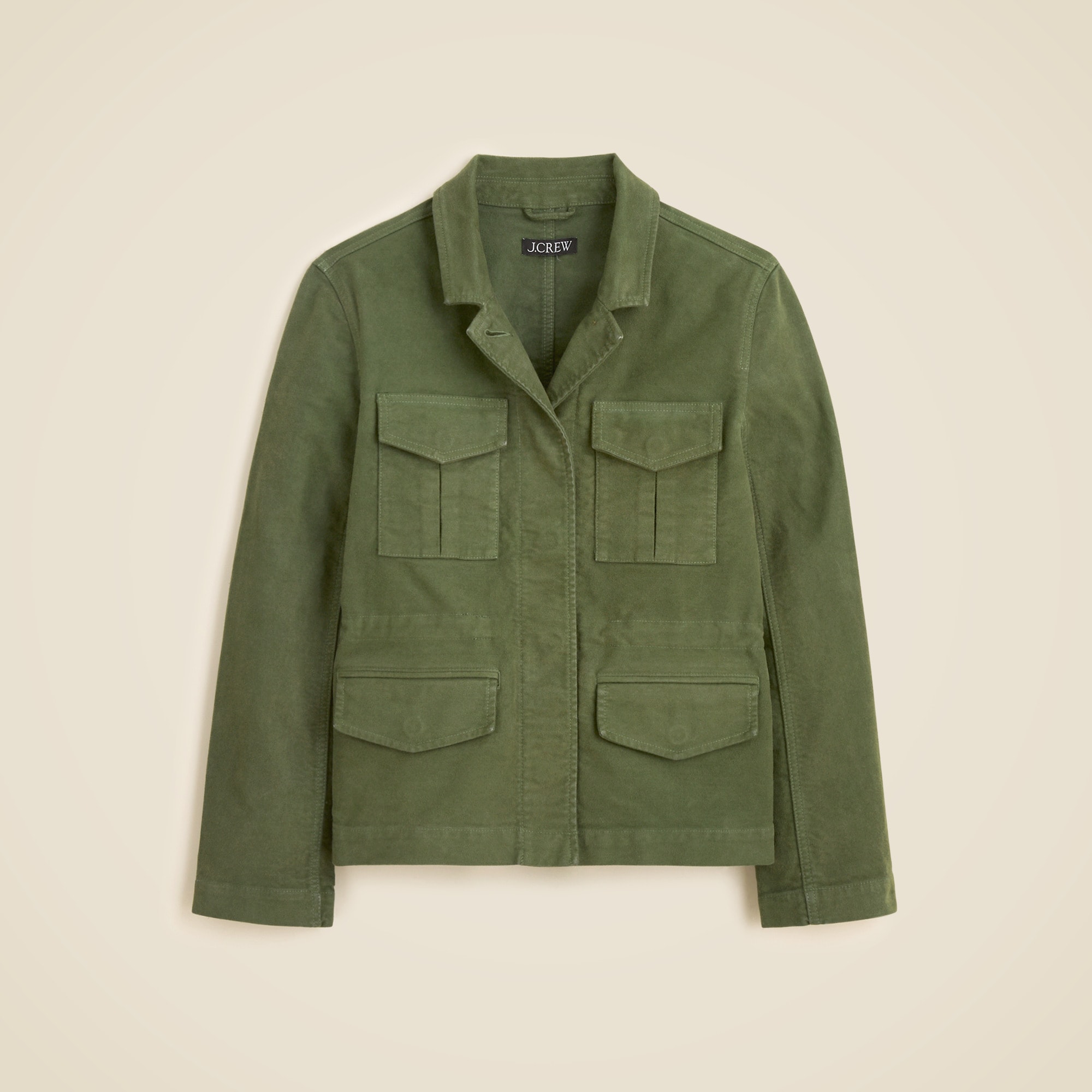 Utility Chore Jacket In Brushed Chino For Women | J.Crew