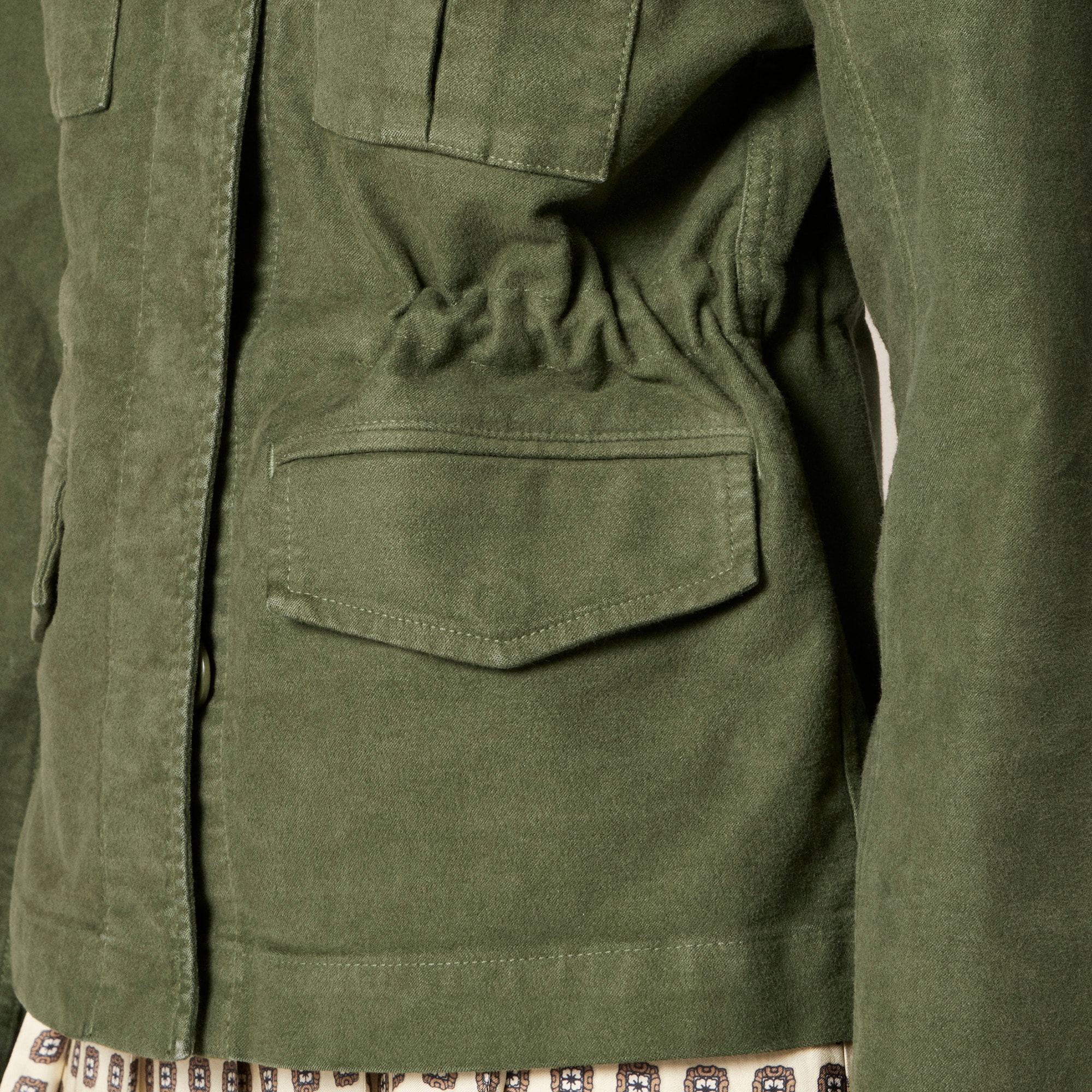 Utility chore jacket in brushed chino - image 5
