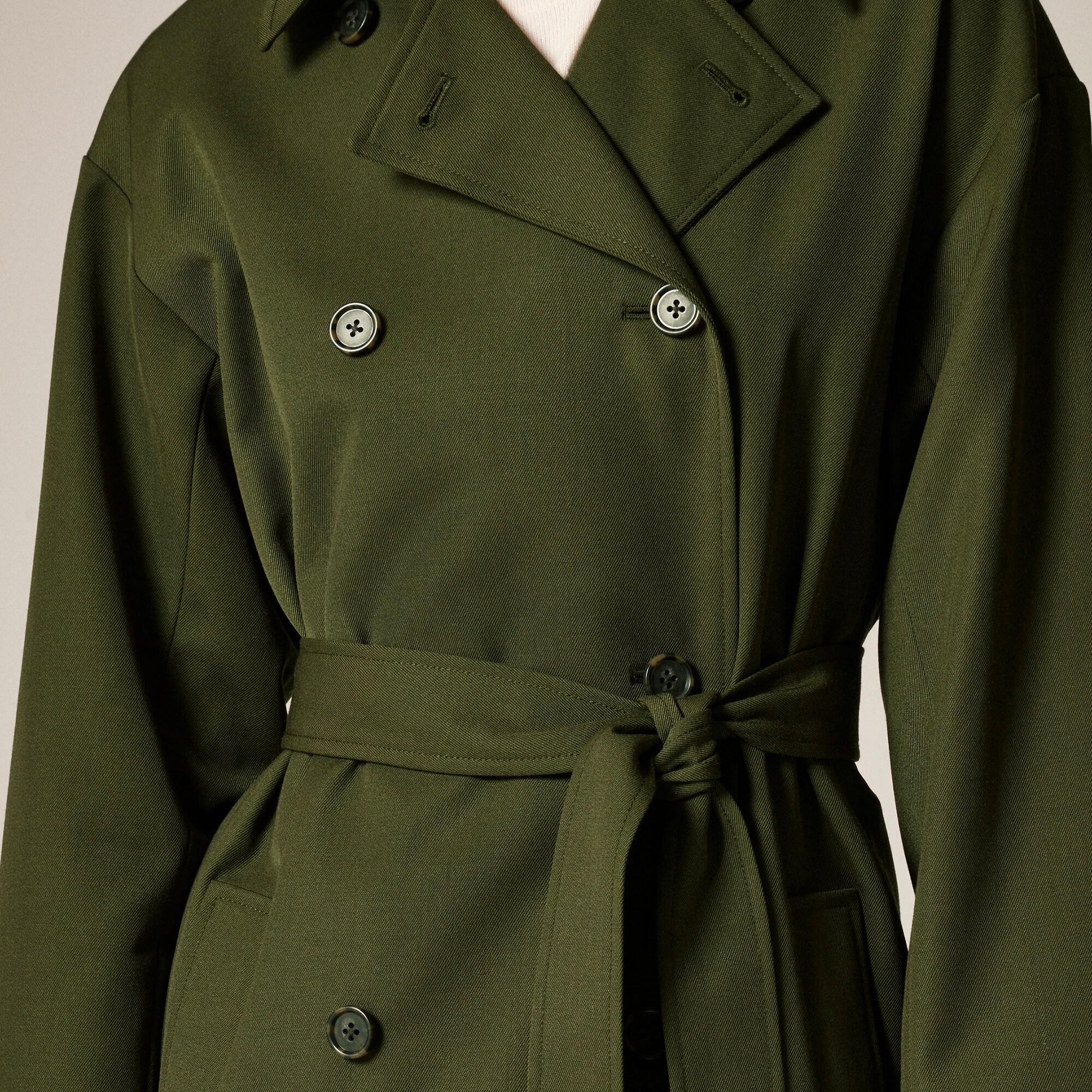 Trench coat in wool blend