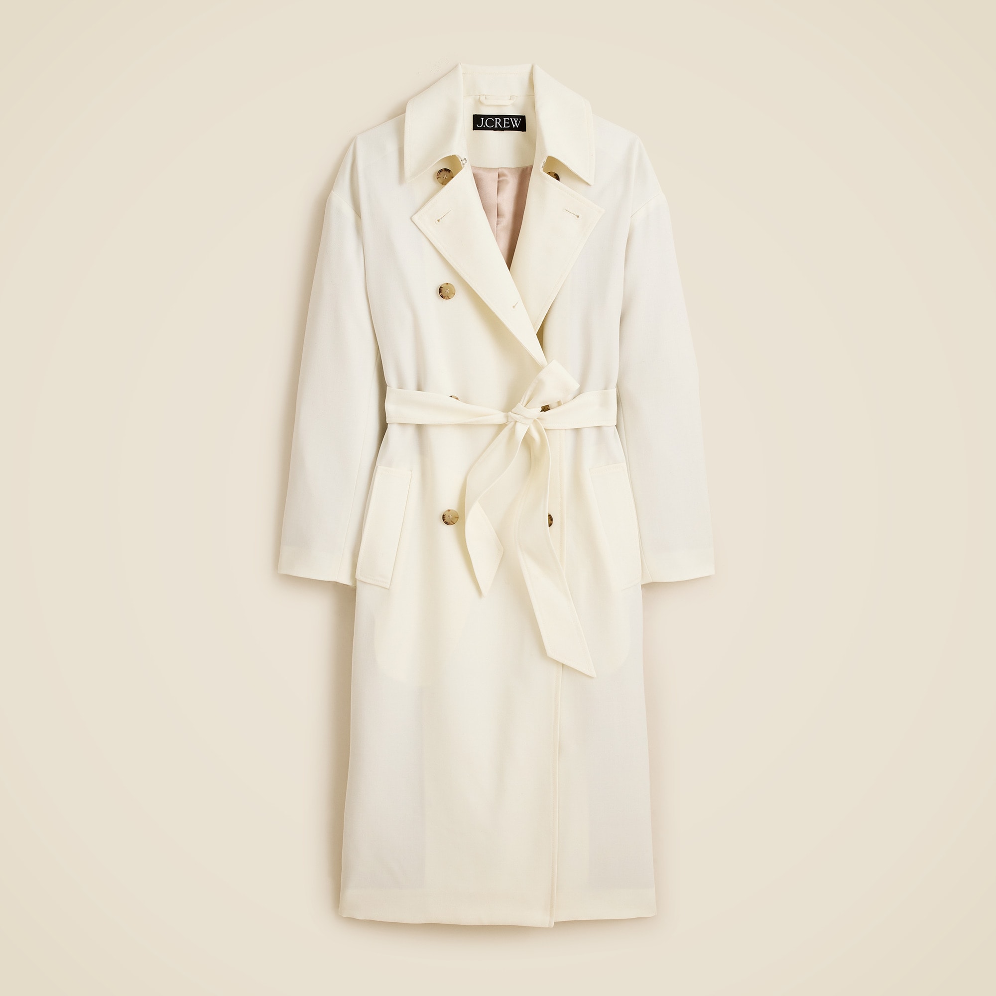 Trench coat in wool blend