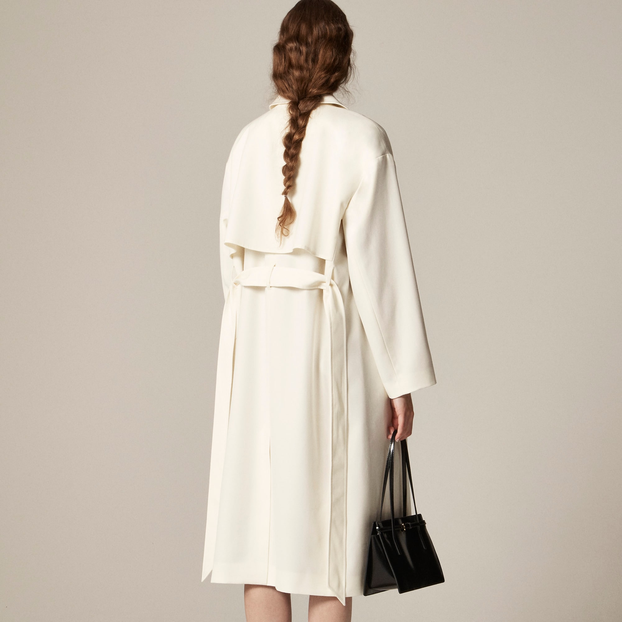 Trench coat in wool blend