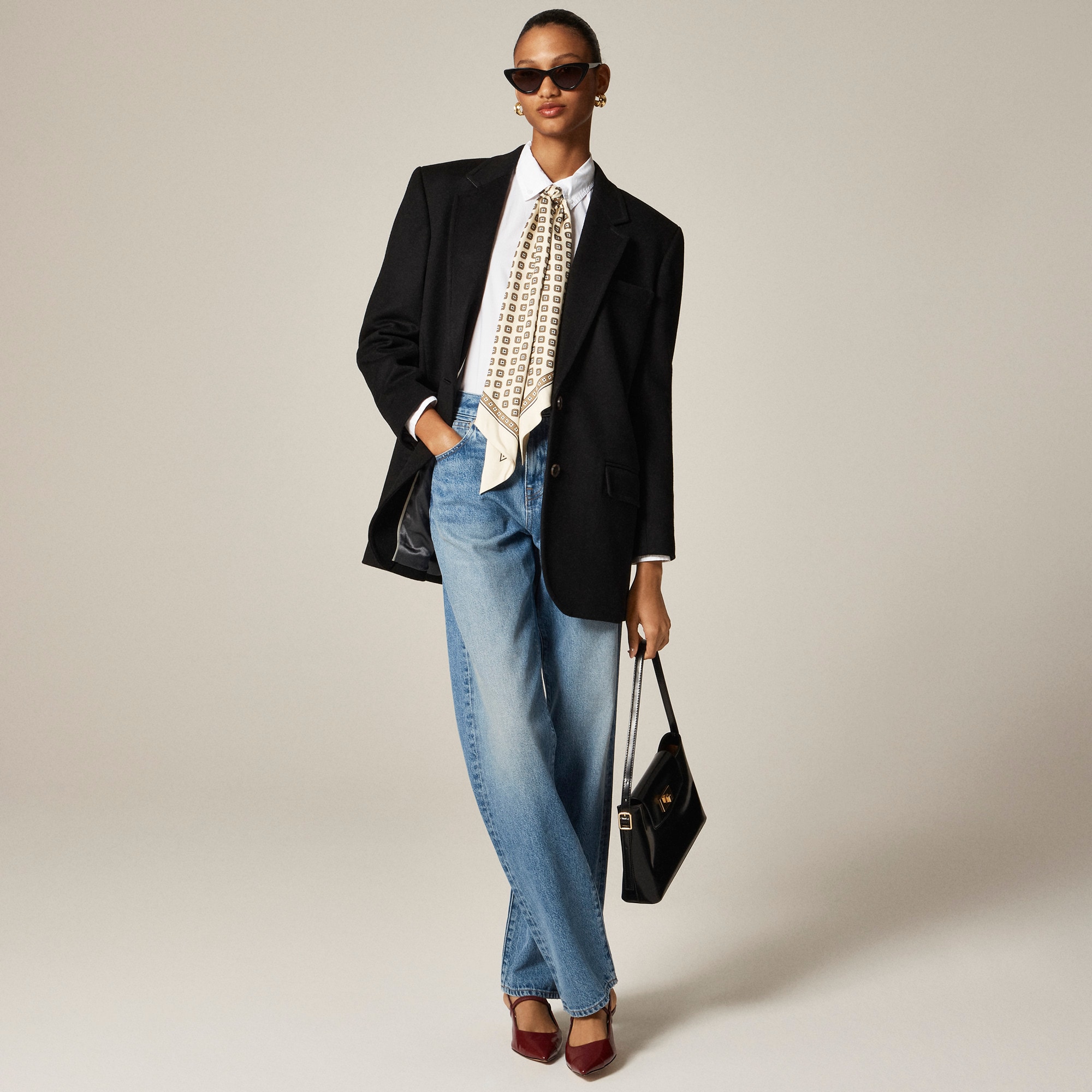  Gamine blazer-coat in wool blend