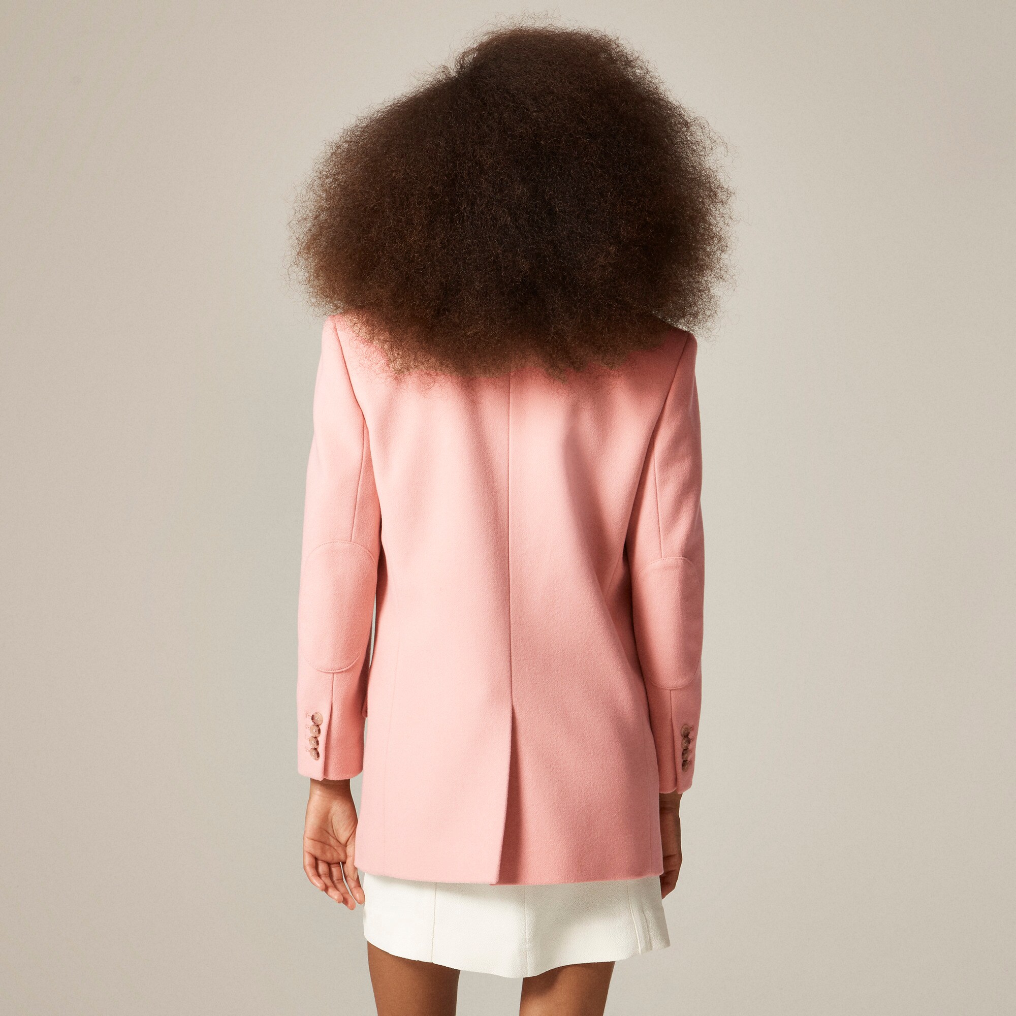 Gamine blazer-coat in wool blend