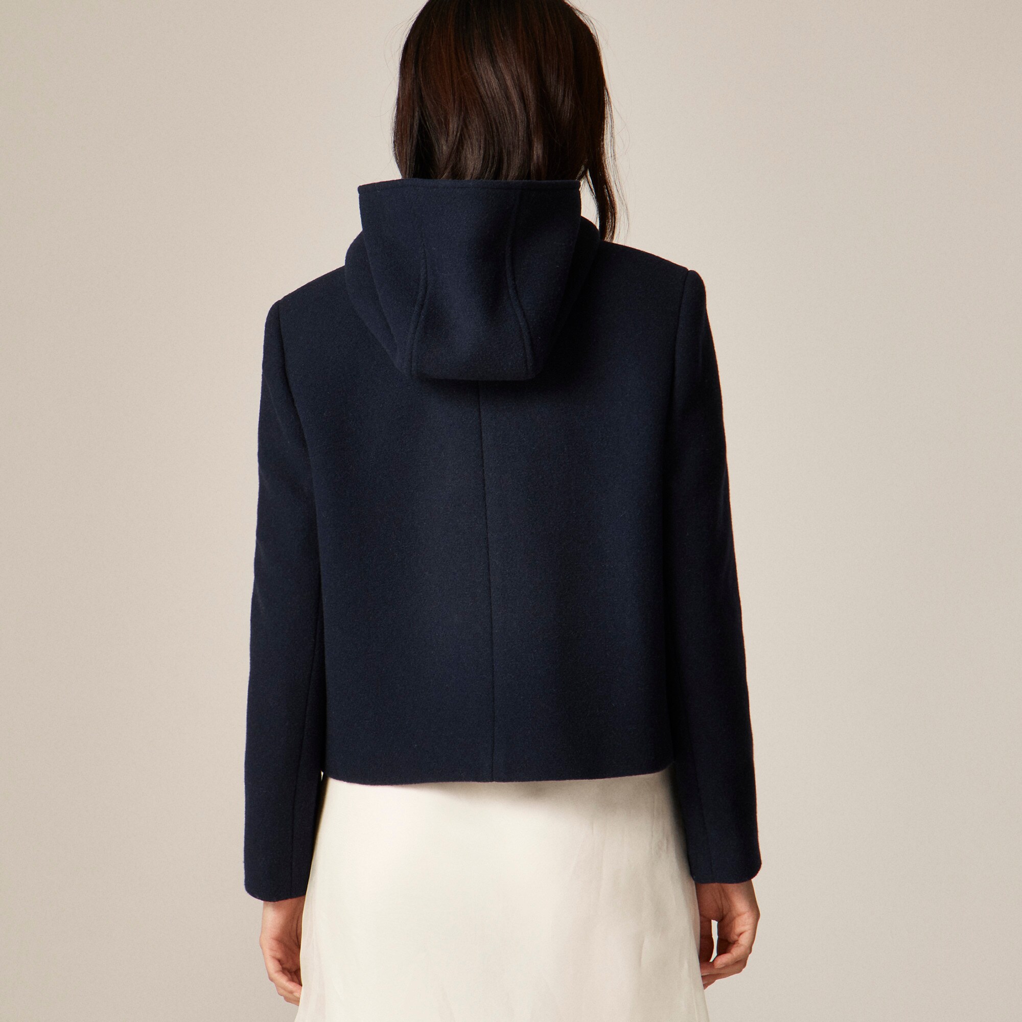 Short duffel coat in Italian stadium-cloth