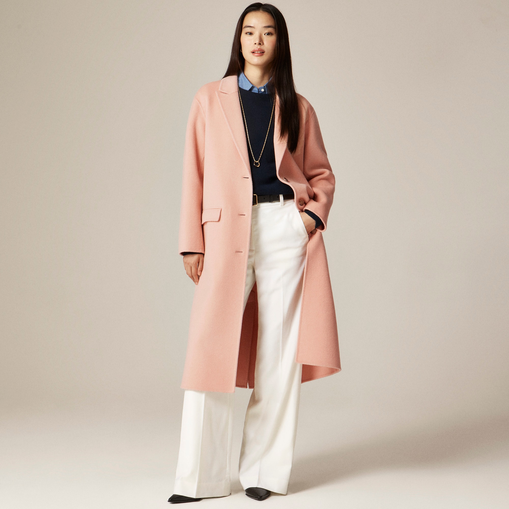 Chiara topcoat in double face - image 2