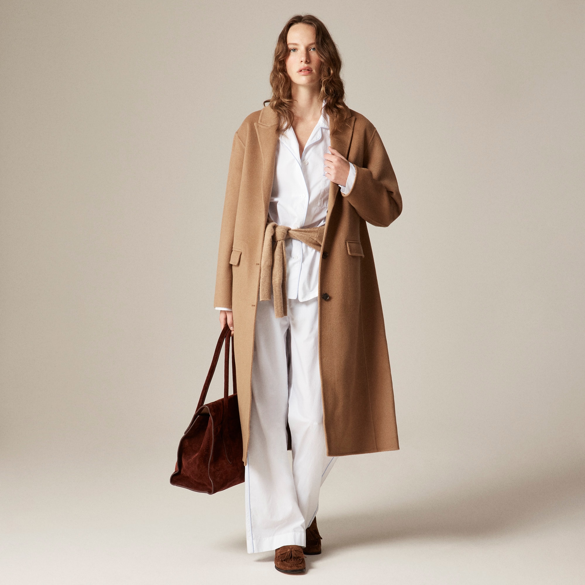 Chiara topcoat in double face - image 3