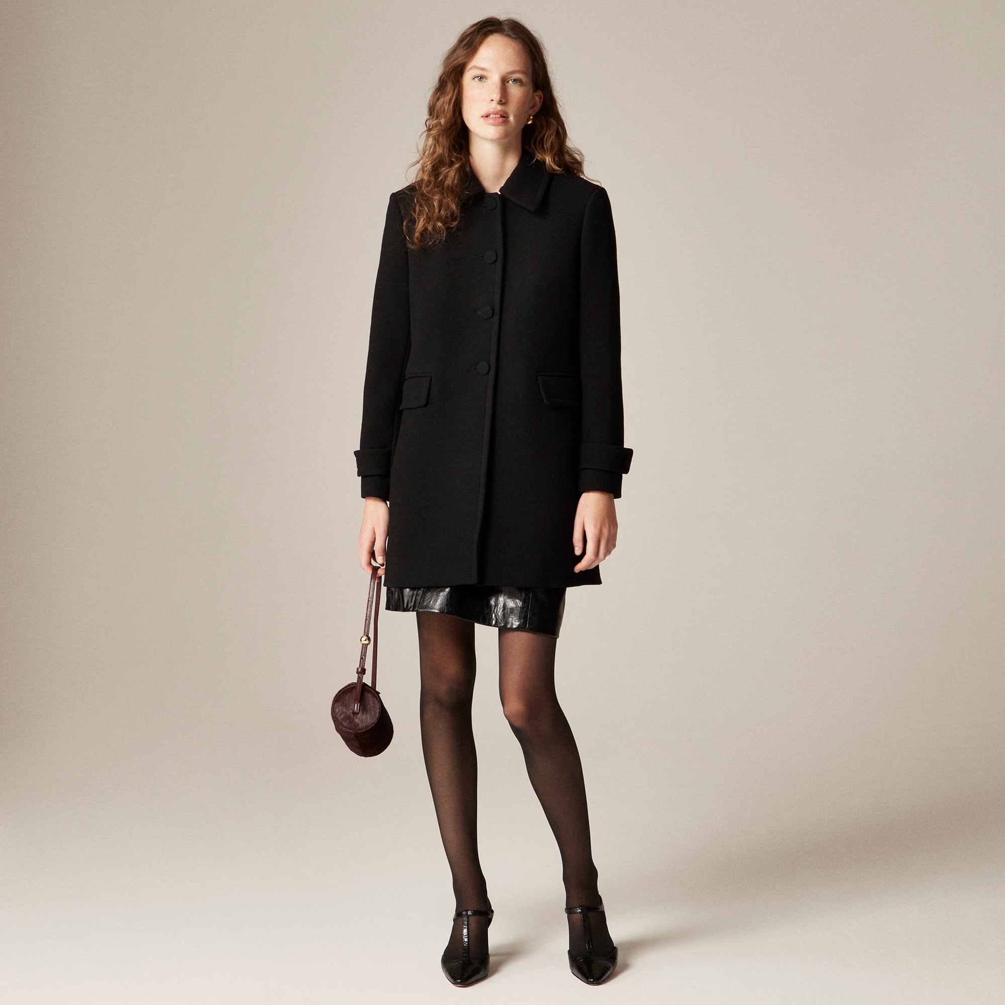womens Salon coat in Italian double-cloth
