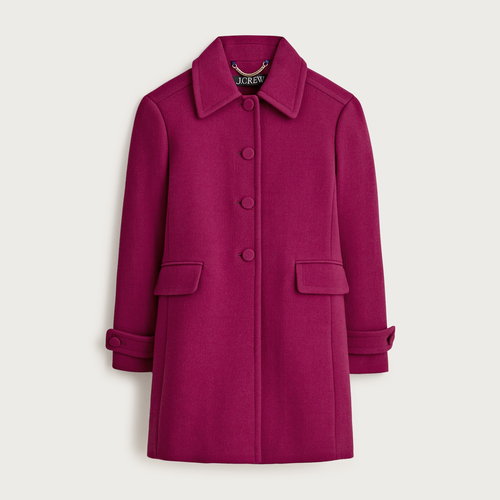Salon coat in Italian double-cloth - image 5