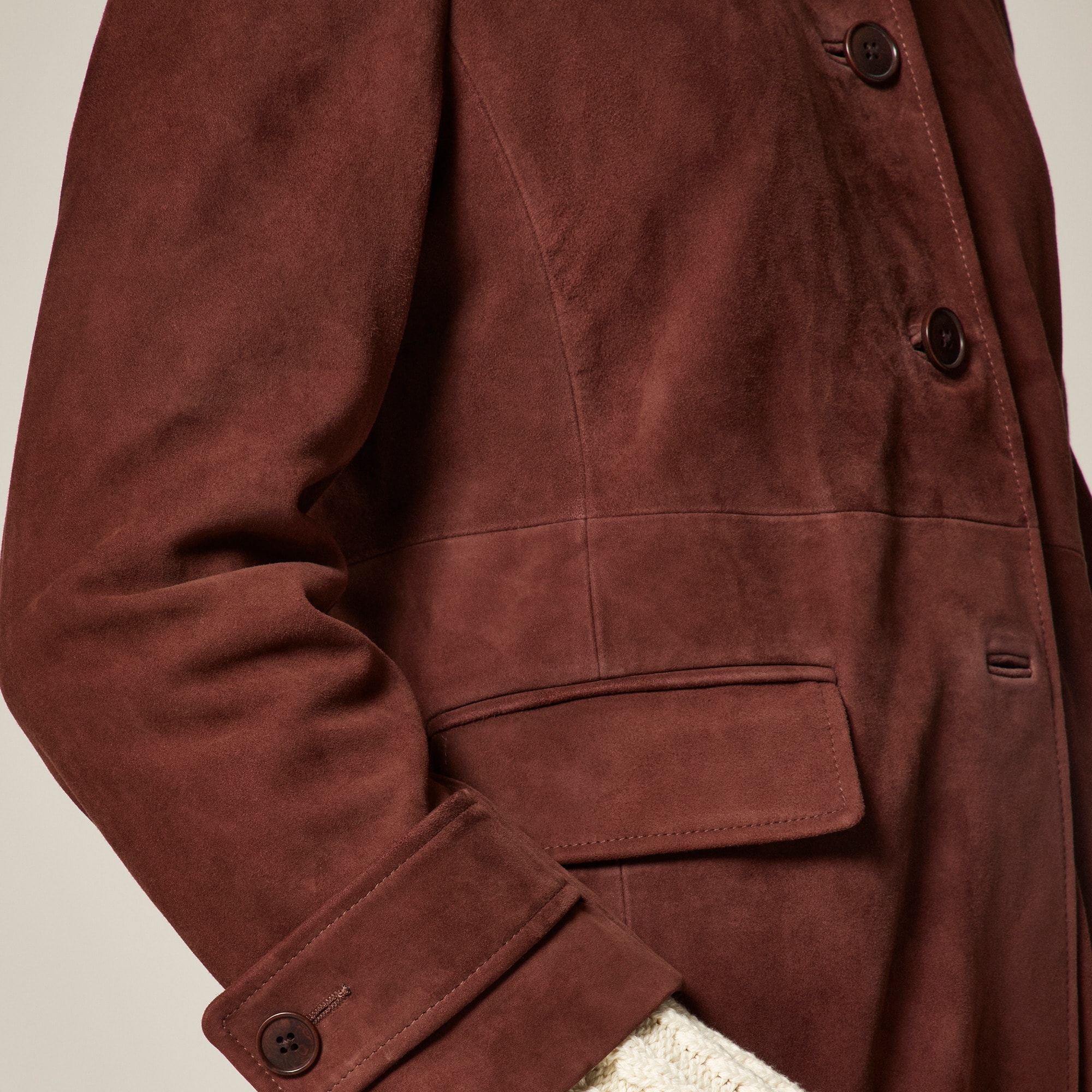 Collection Salon coat in suede - image 3