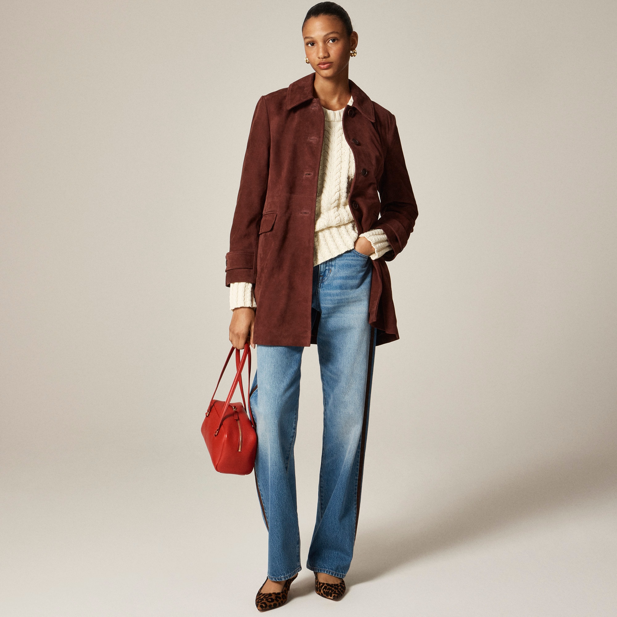 Collection Salon coat in suede - image 2