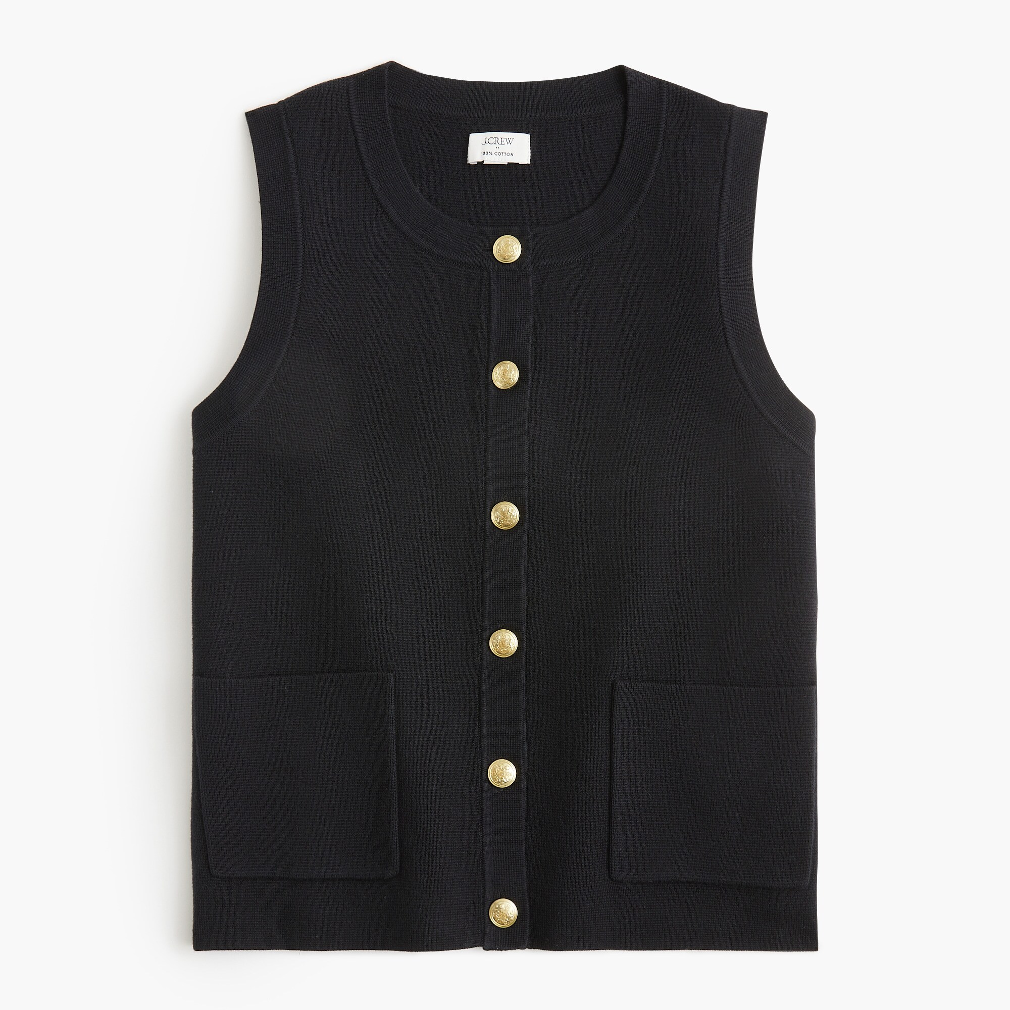 Button-up sweater-vest