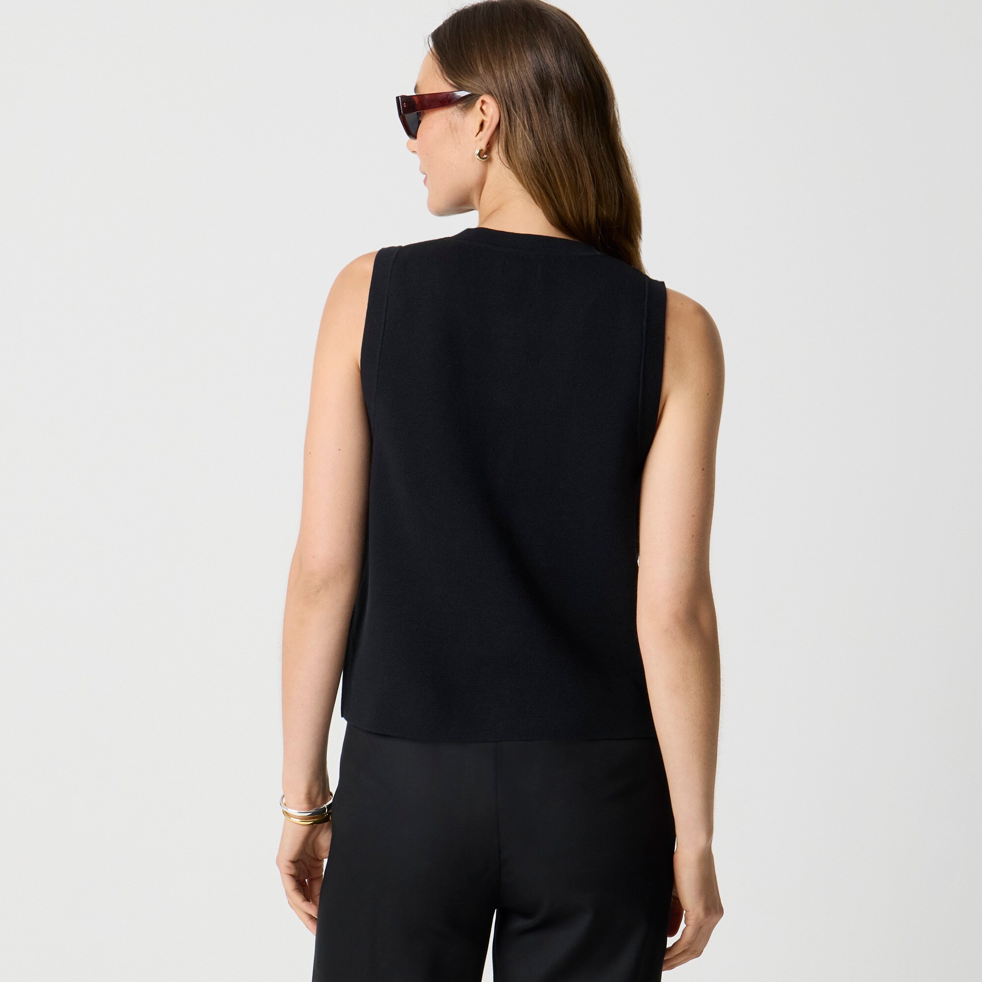 Button-up sweater-vest