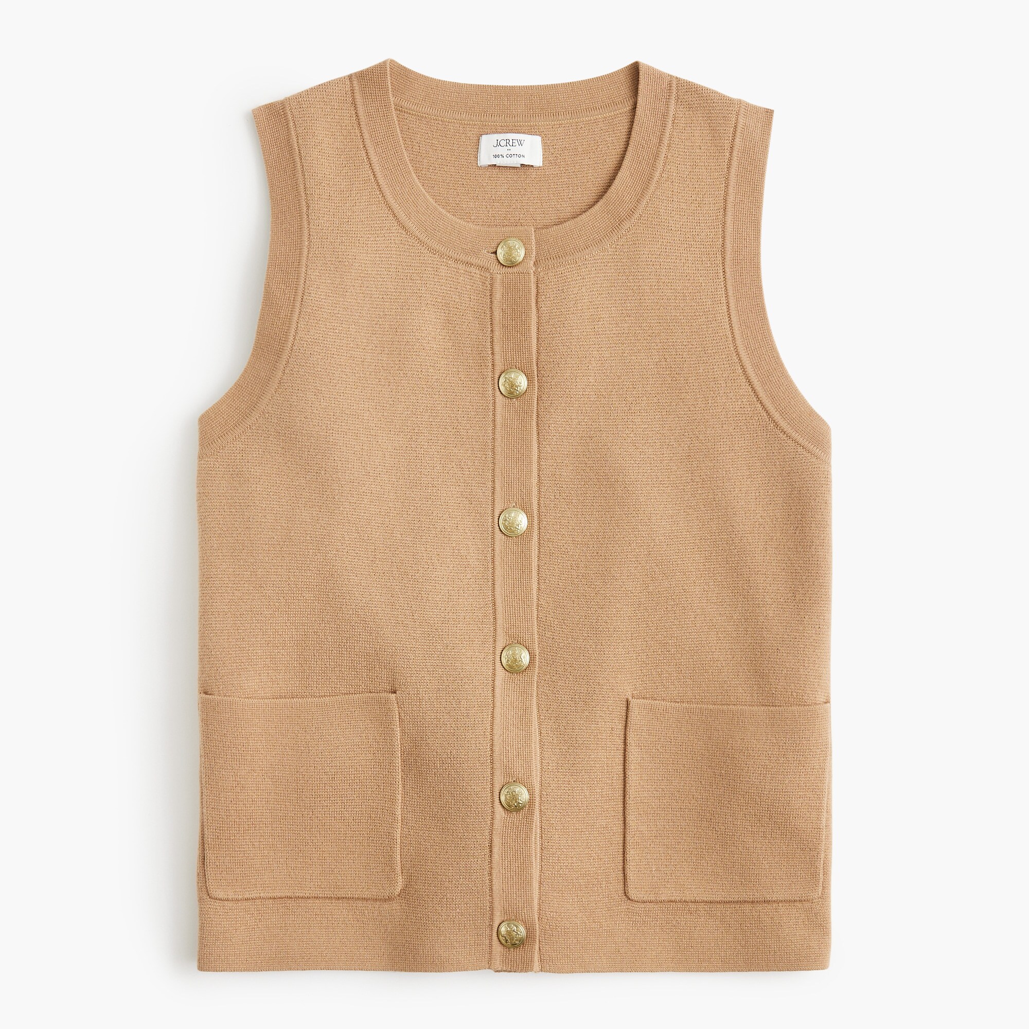 Button-up sweater-vest
