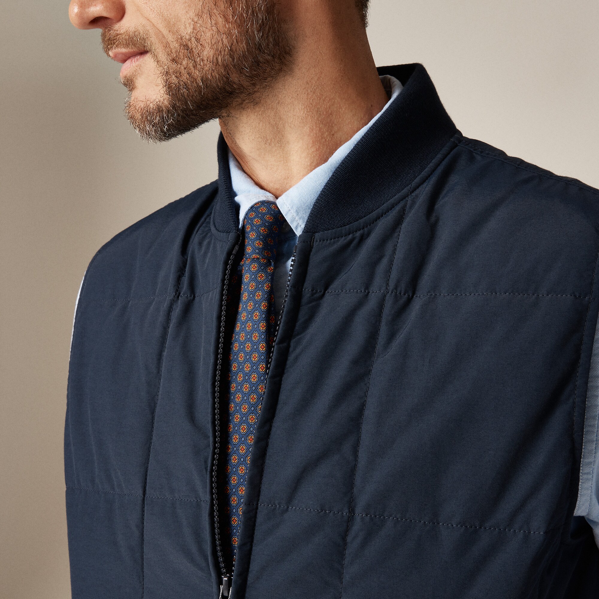 Box-quilt insulated vest with PrimaLoft®