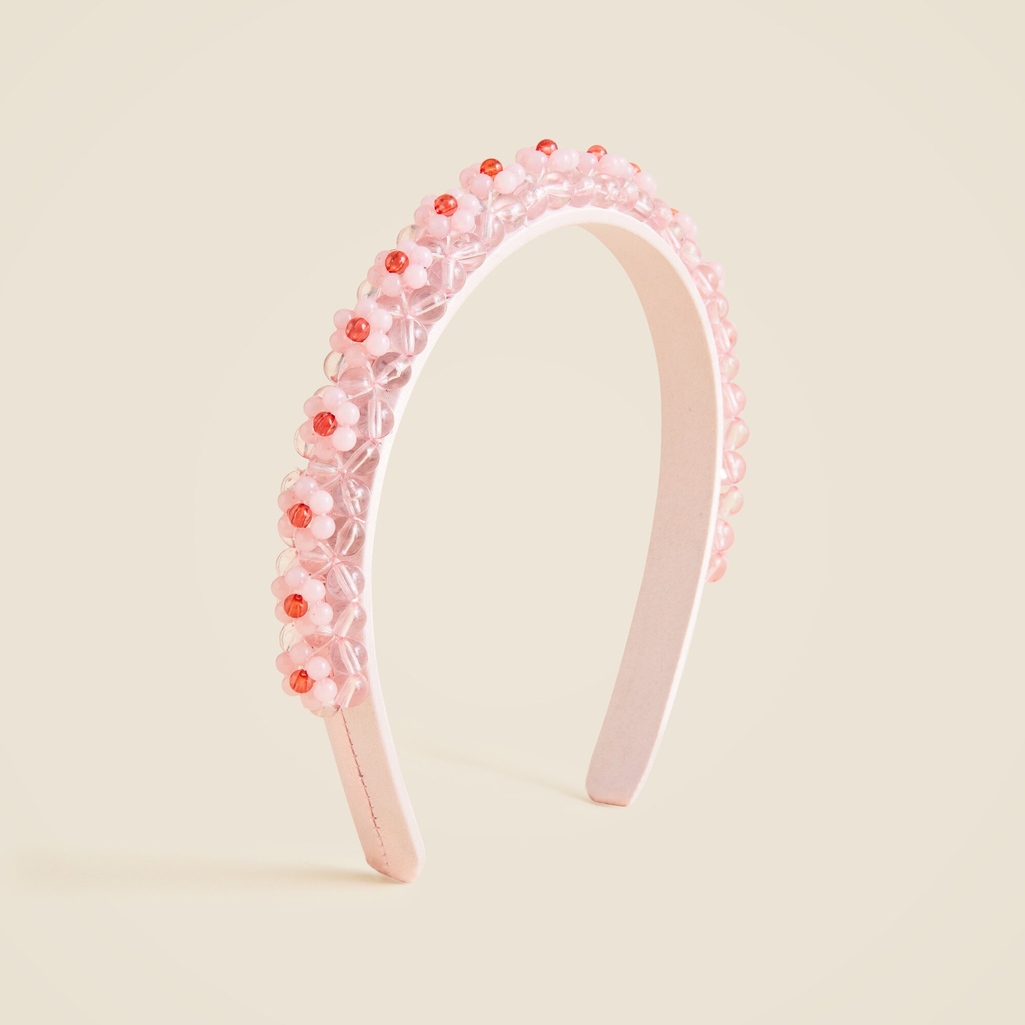  Girls' chunky beaded flower headband