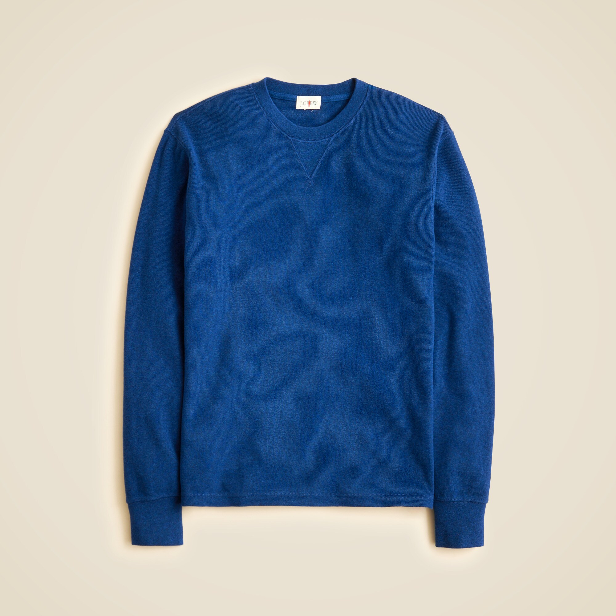 Jacquard rib-knit crewneck