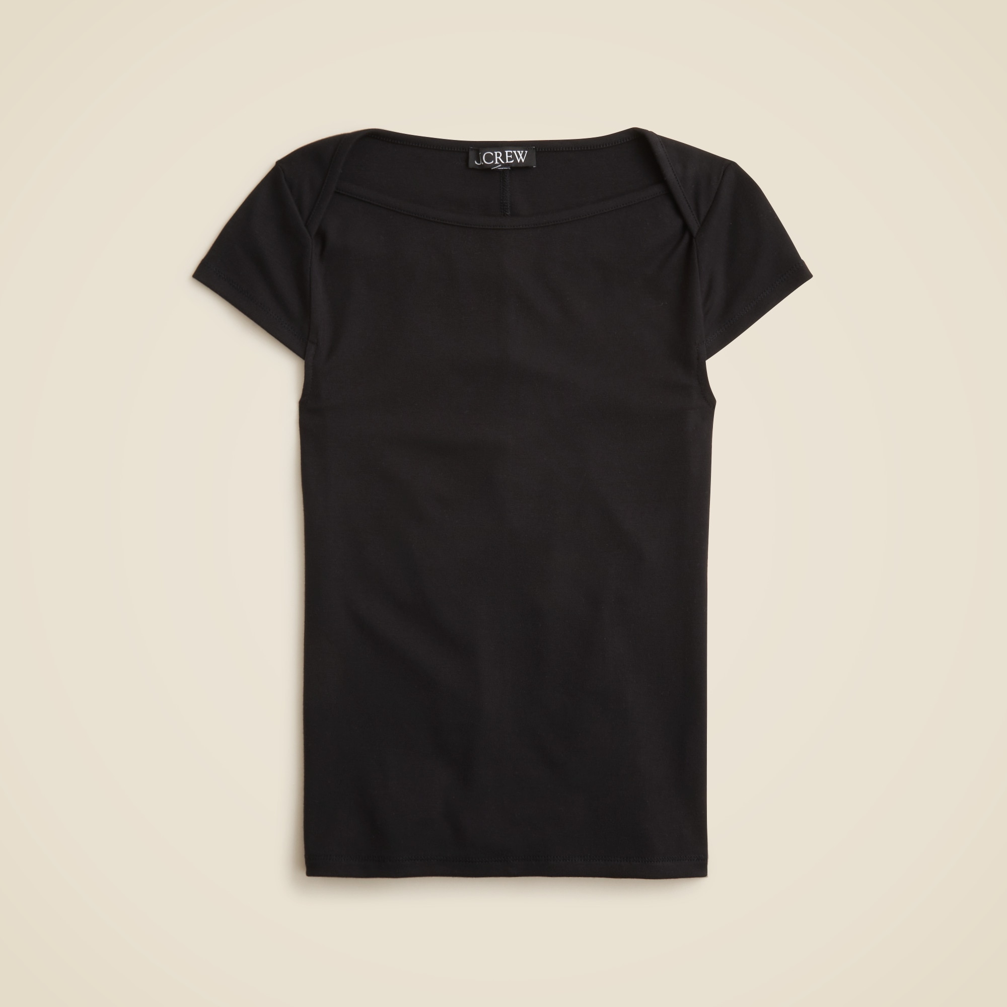 womens Refined rib cap-sleeve shirt