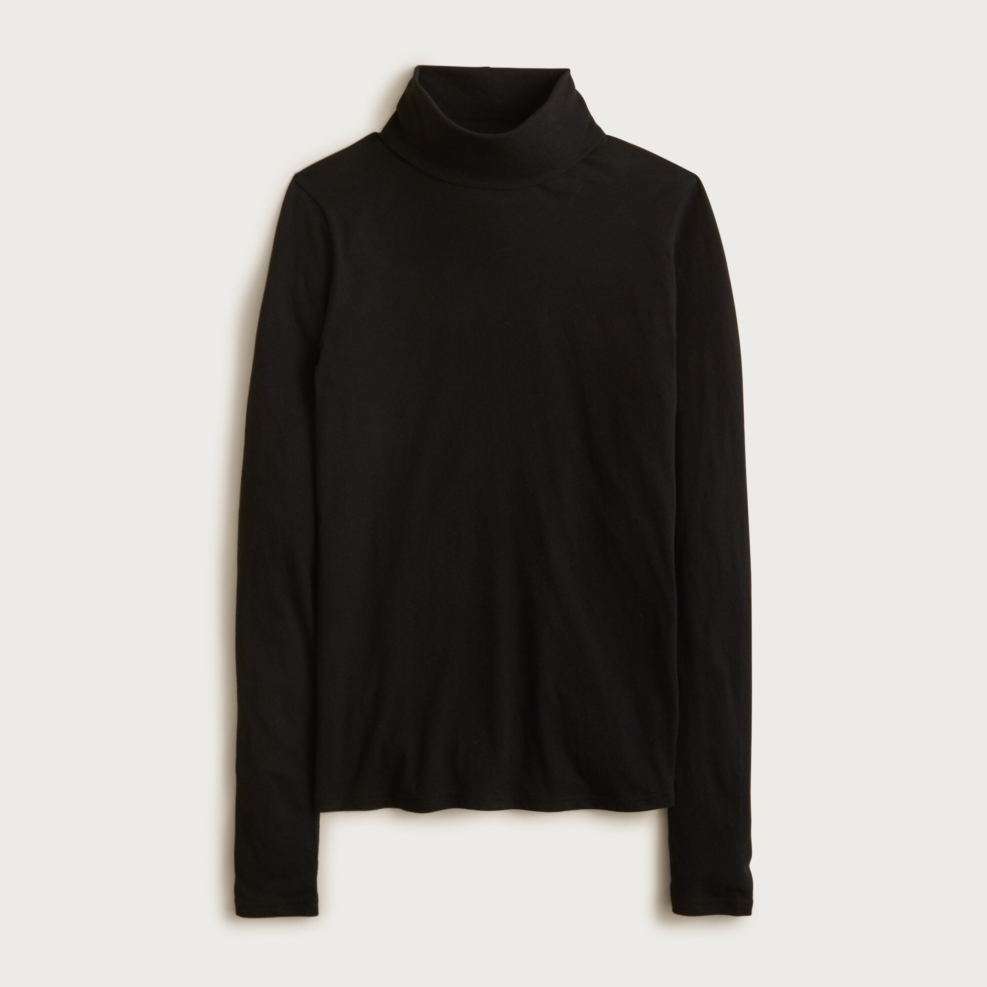  Feather jersey turtleneck