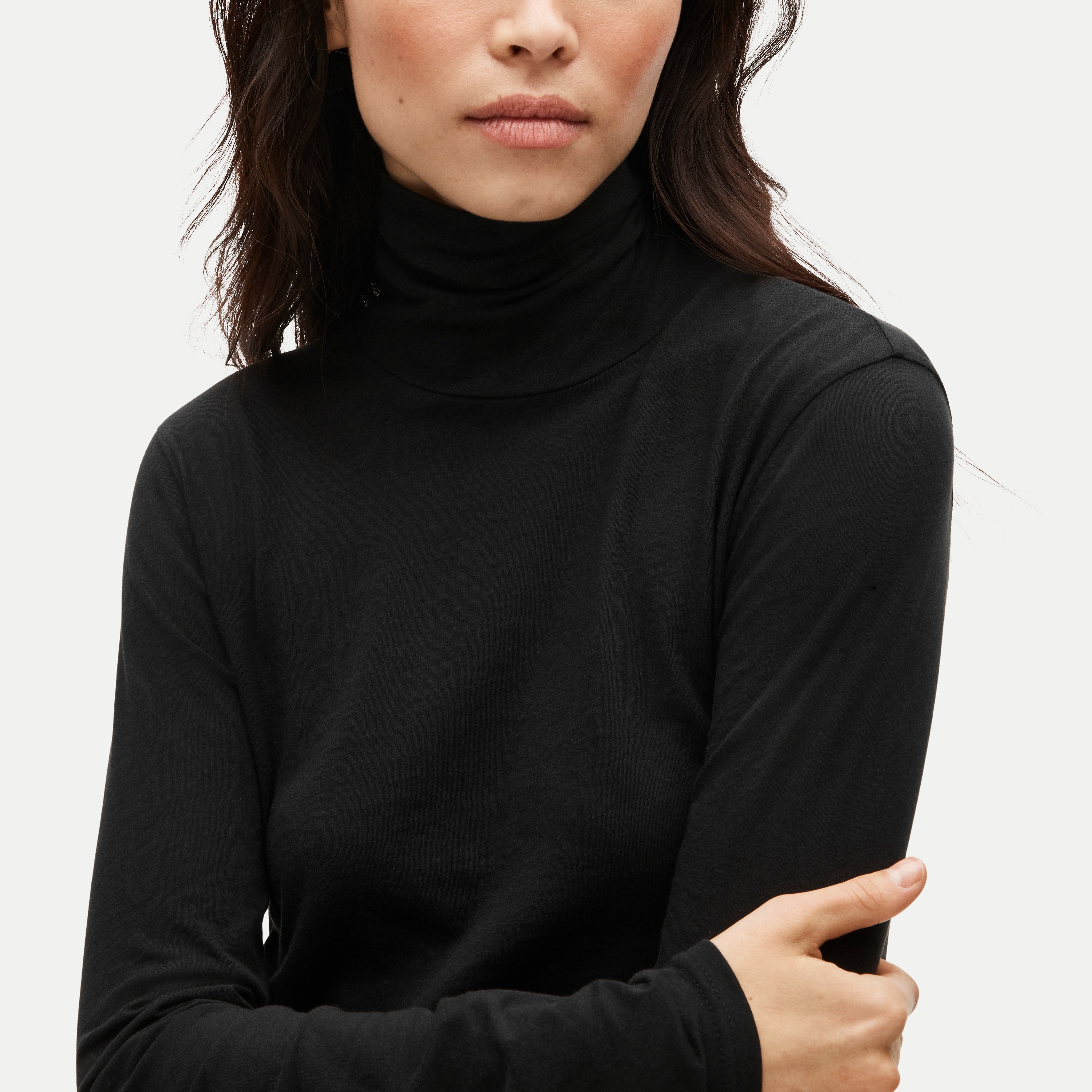 Feather jersey turtleneck - thumbnail 2