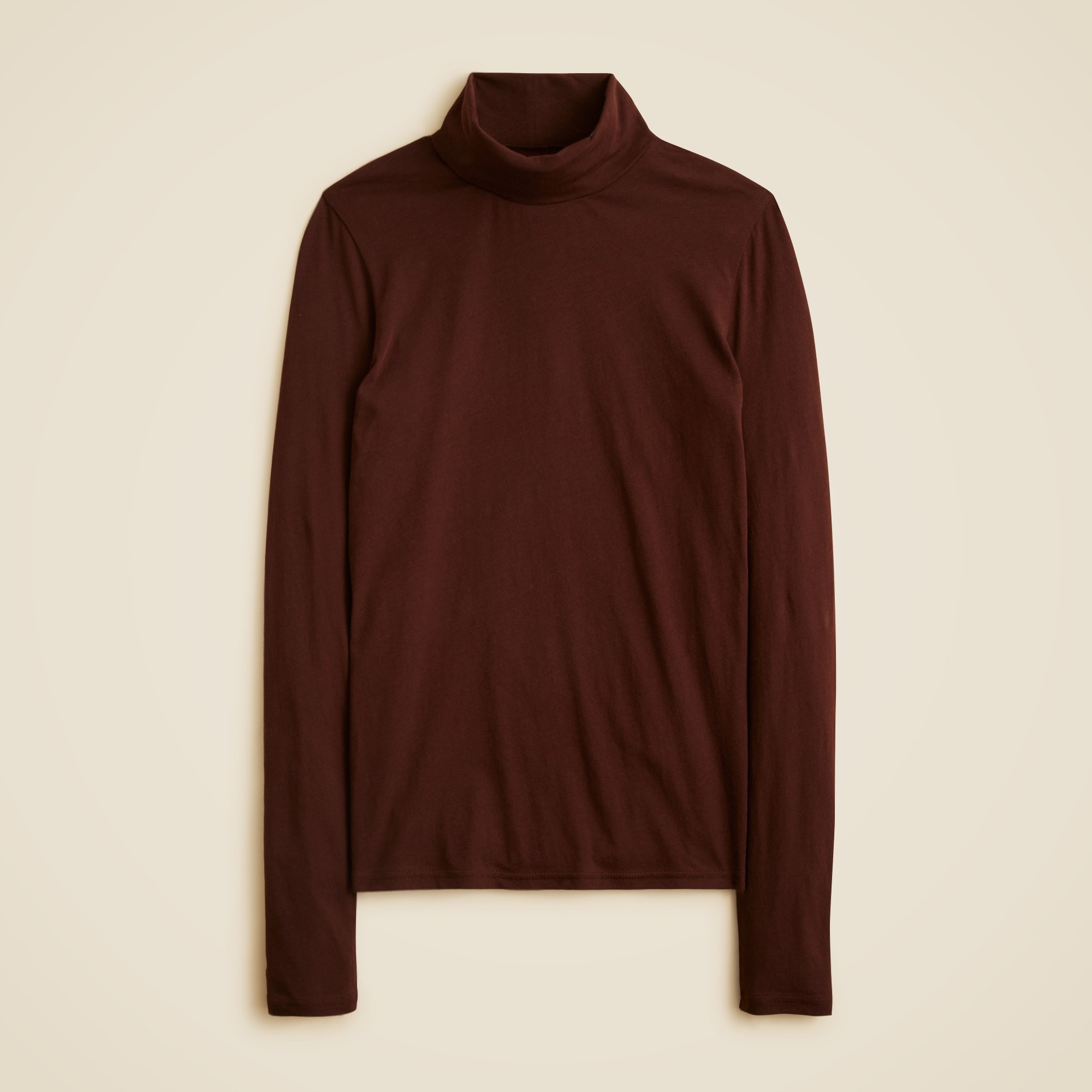 Feather jersey turtleneck