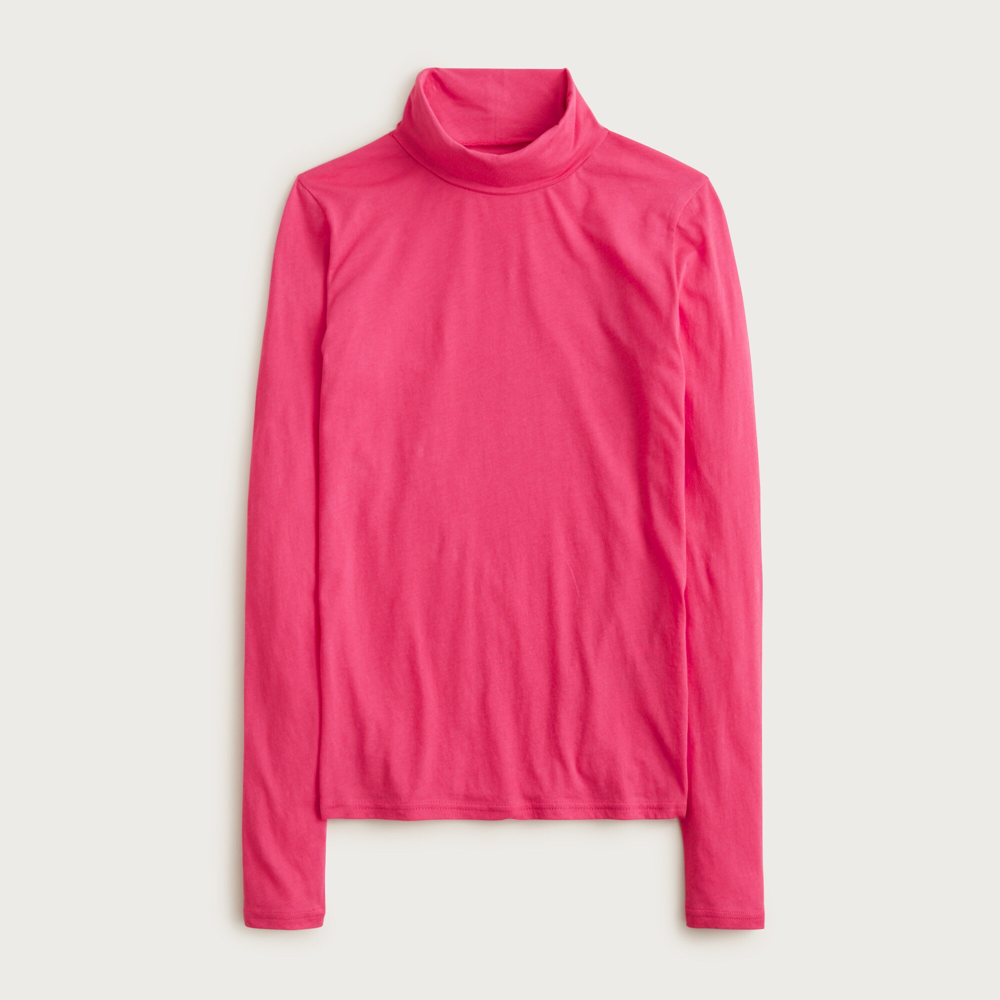 Feather jersey turtleneck