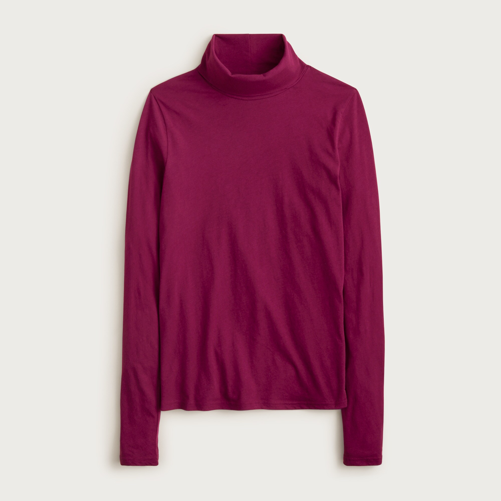 Feather jersey turtleneck