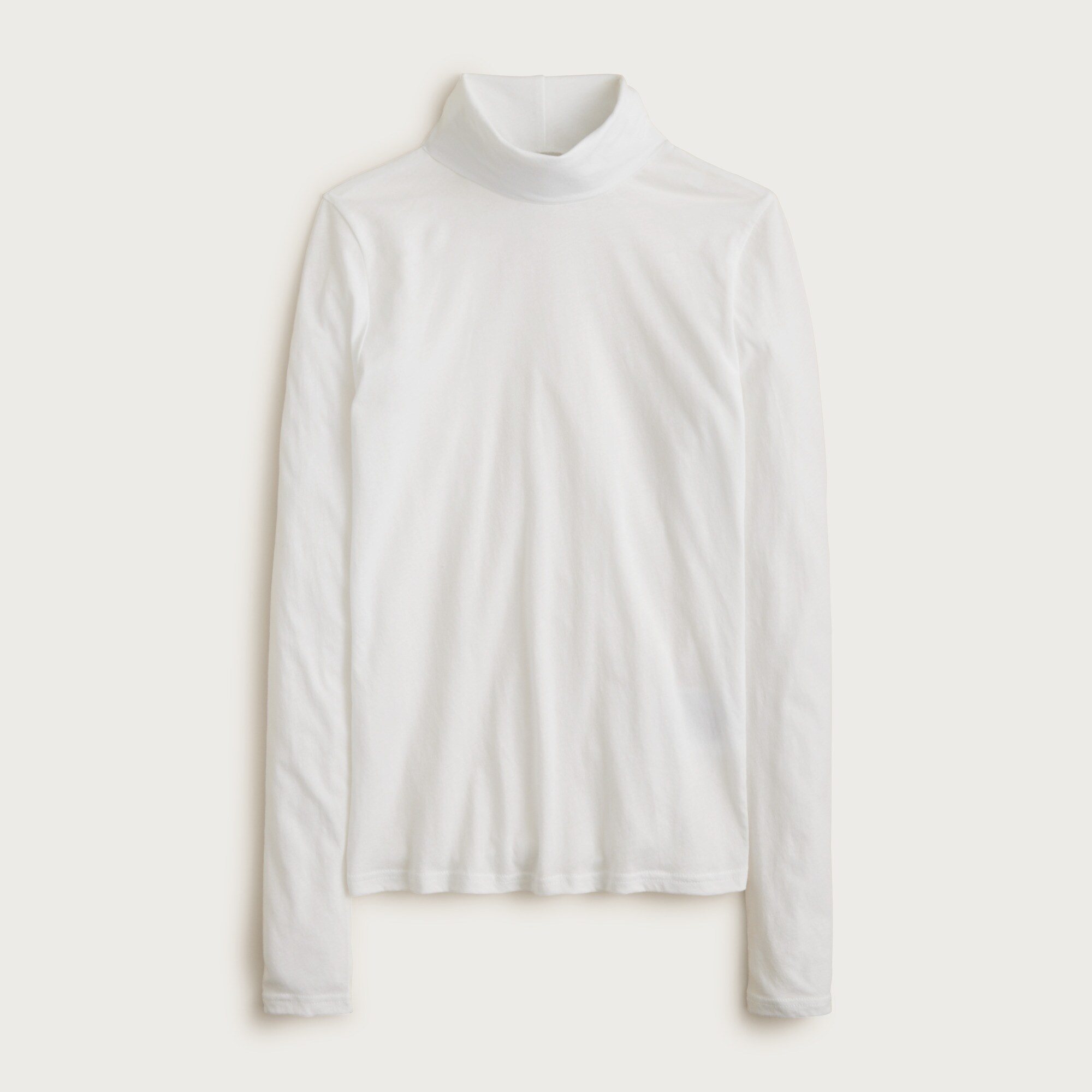 Feather jersey turtleneck