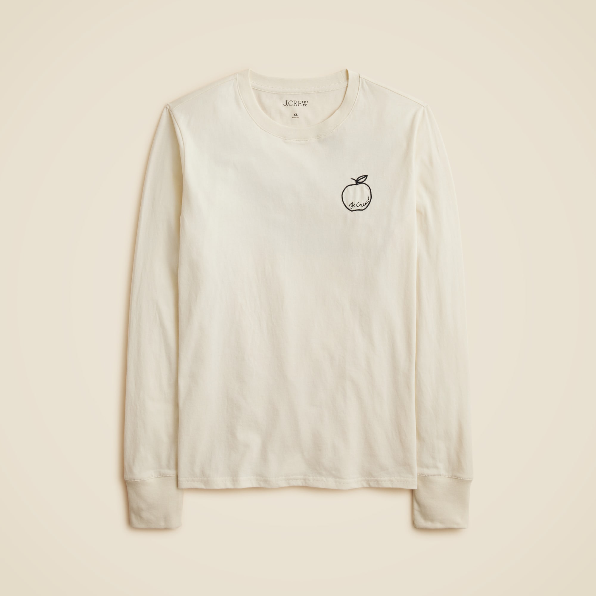 Classic-fit "Spring Street" graphic T-shirt in broken-in jersey