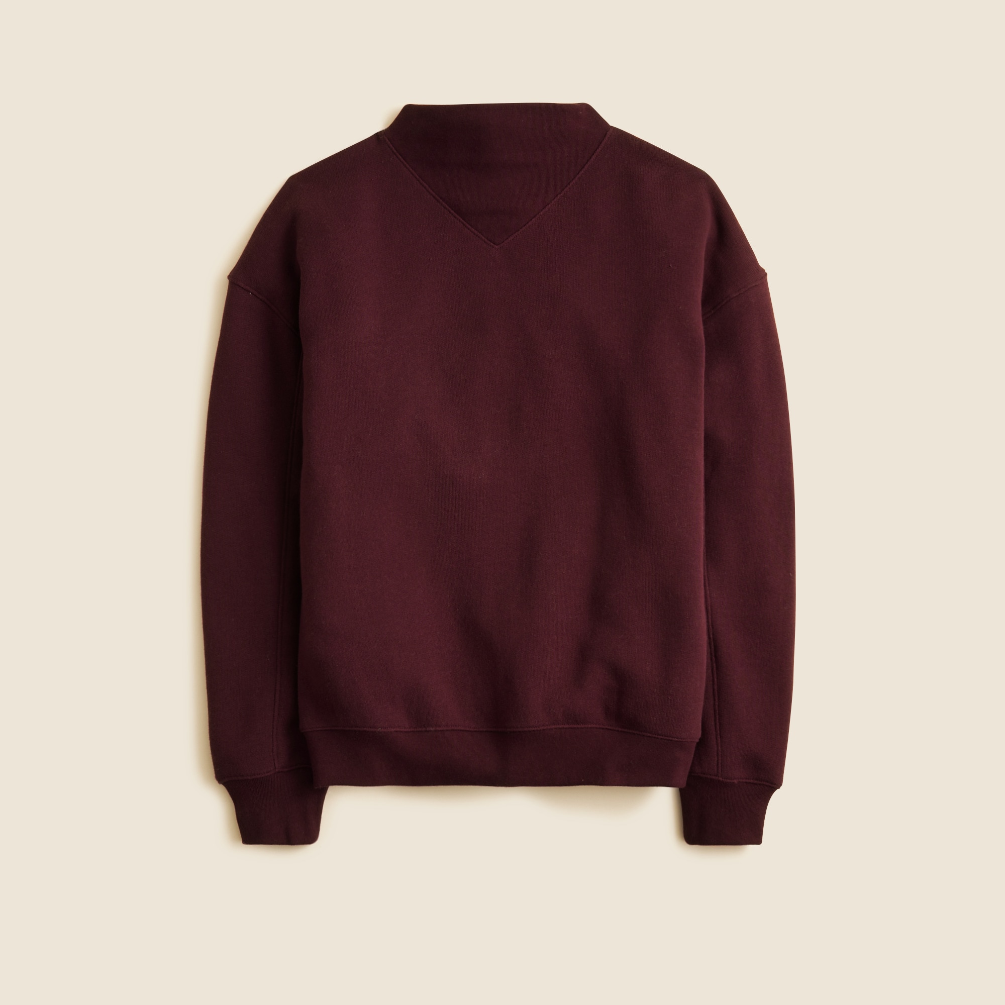 Heritage terry mockneck sweatshirt