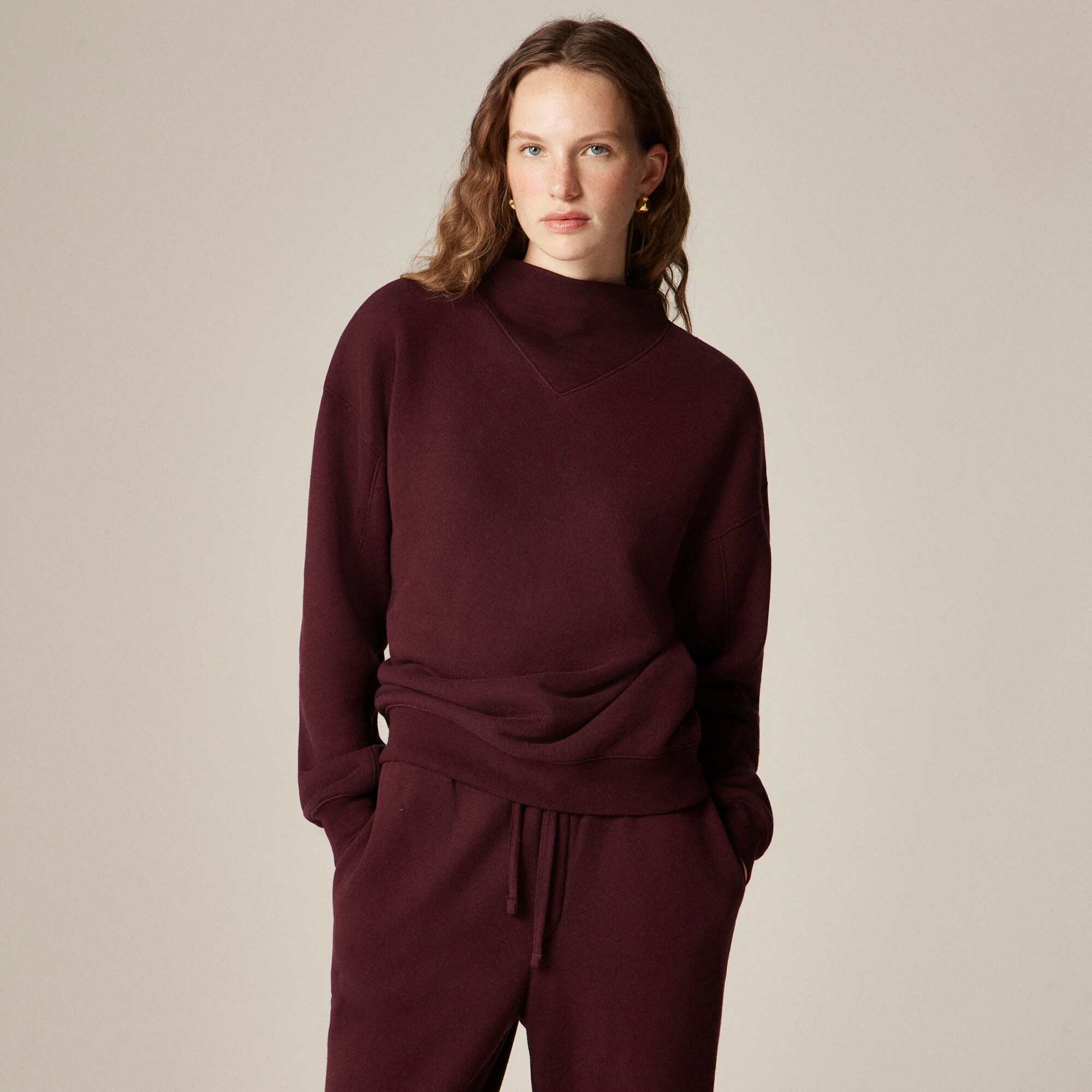  Heritage terry mockneck sweatshirt
