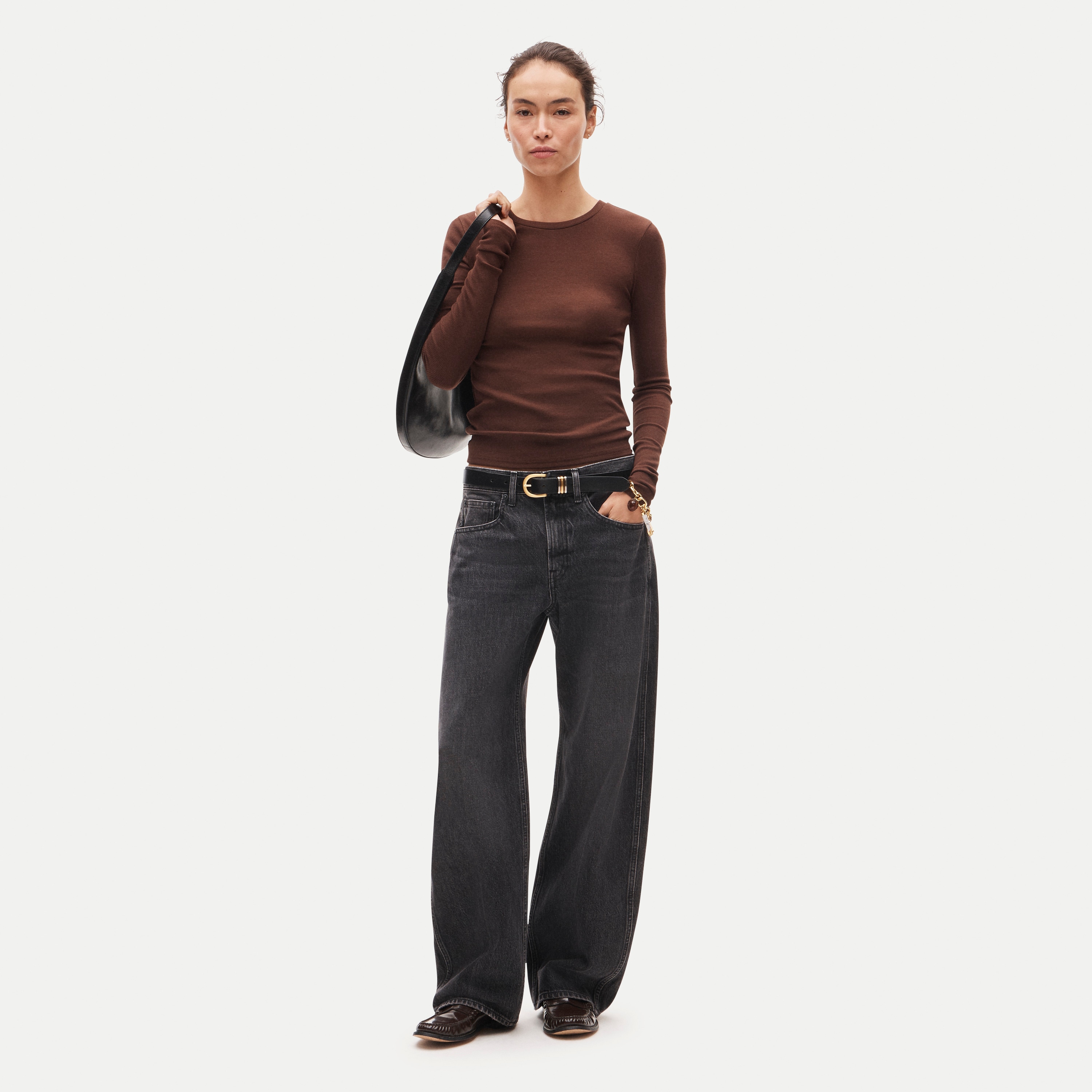 Perfect rib long-sleeve T-shirt