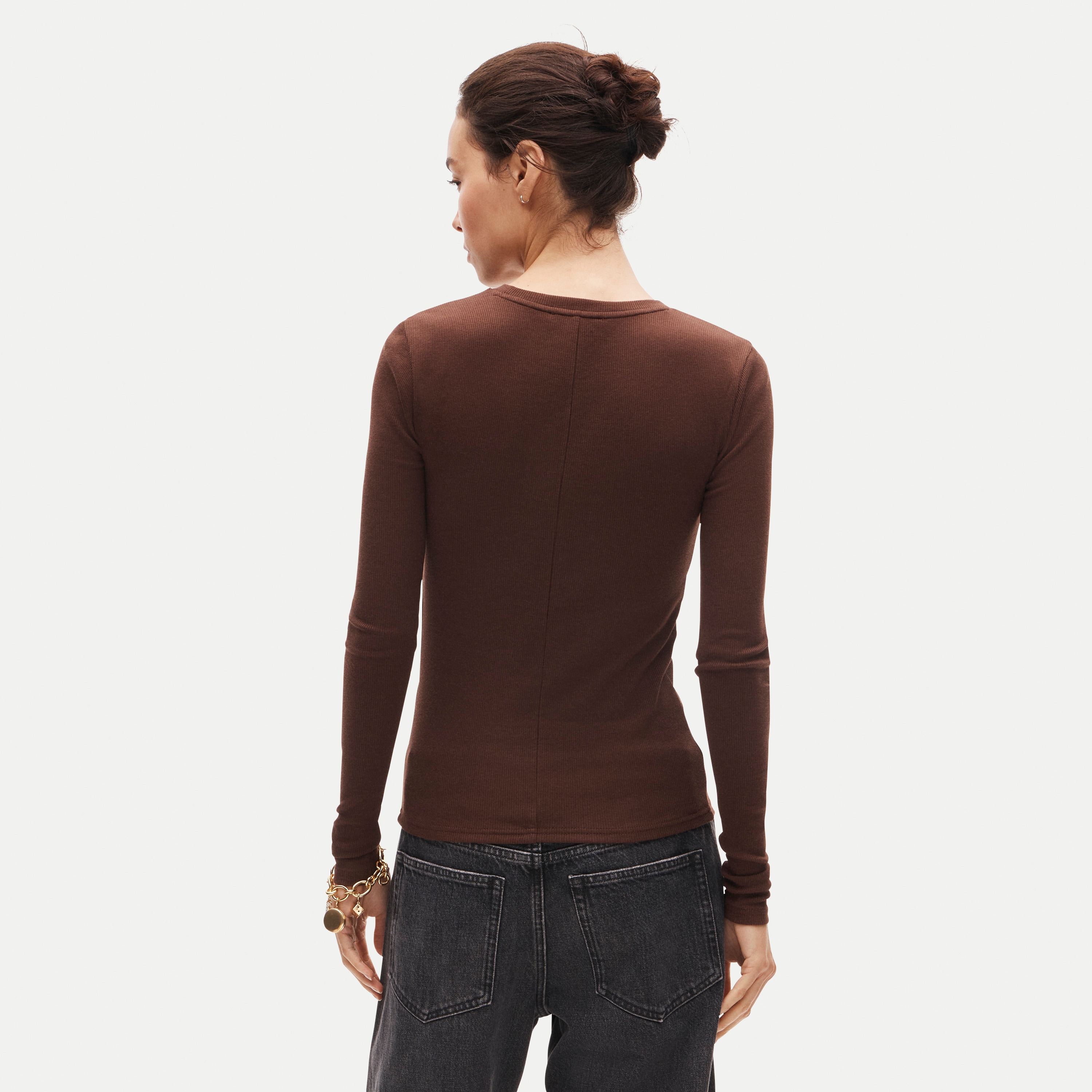 Perfect rib long-sleeve T-shirt