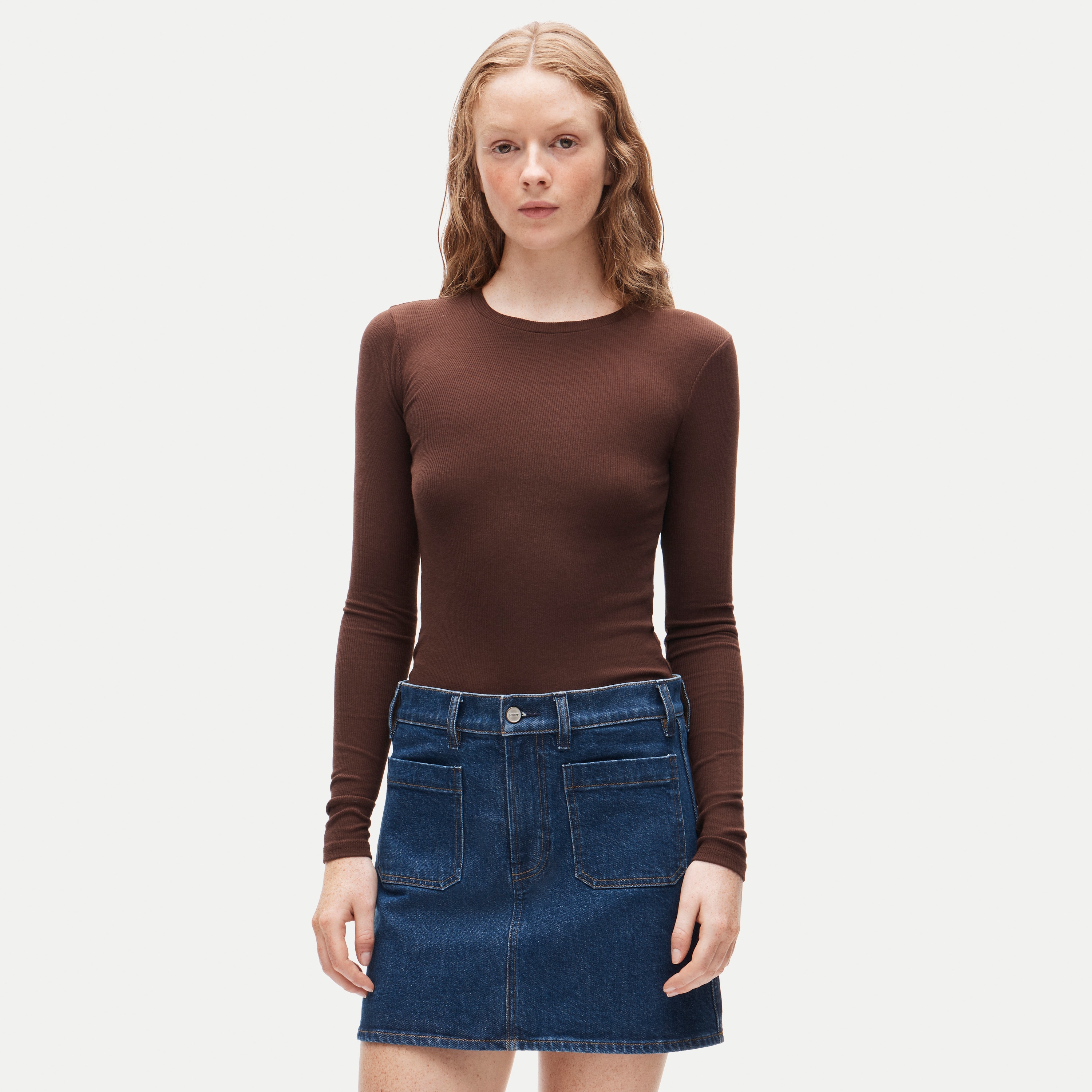 Perfect rib long-sleeve T-shirt