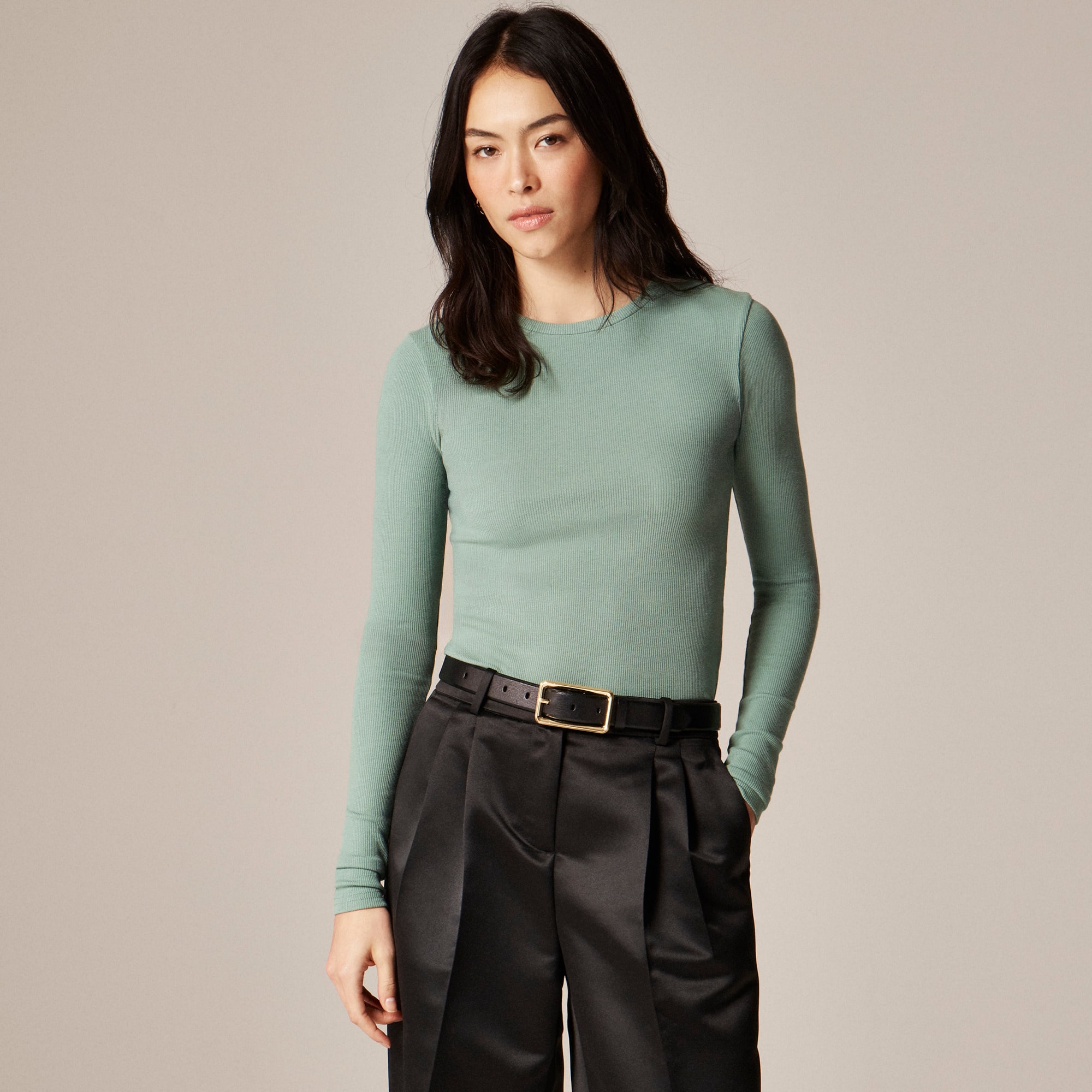 Perfect rib long-sleeve T-shirt - image 2