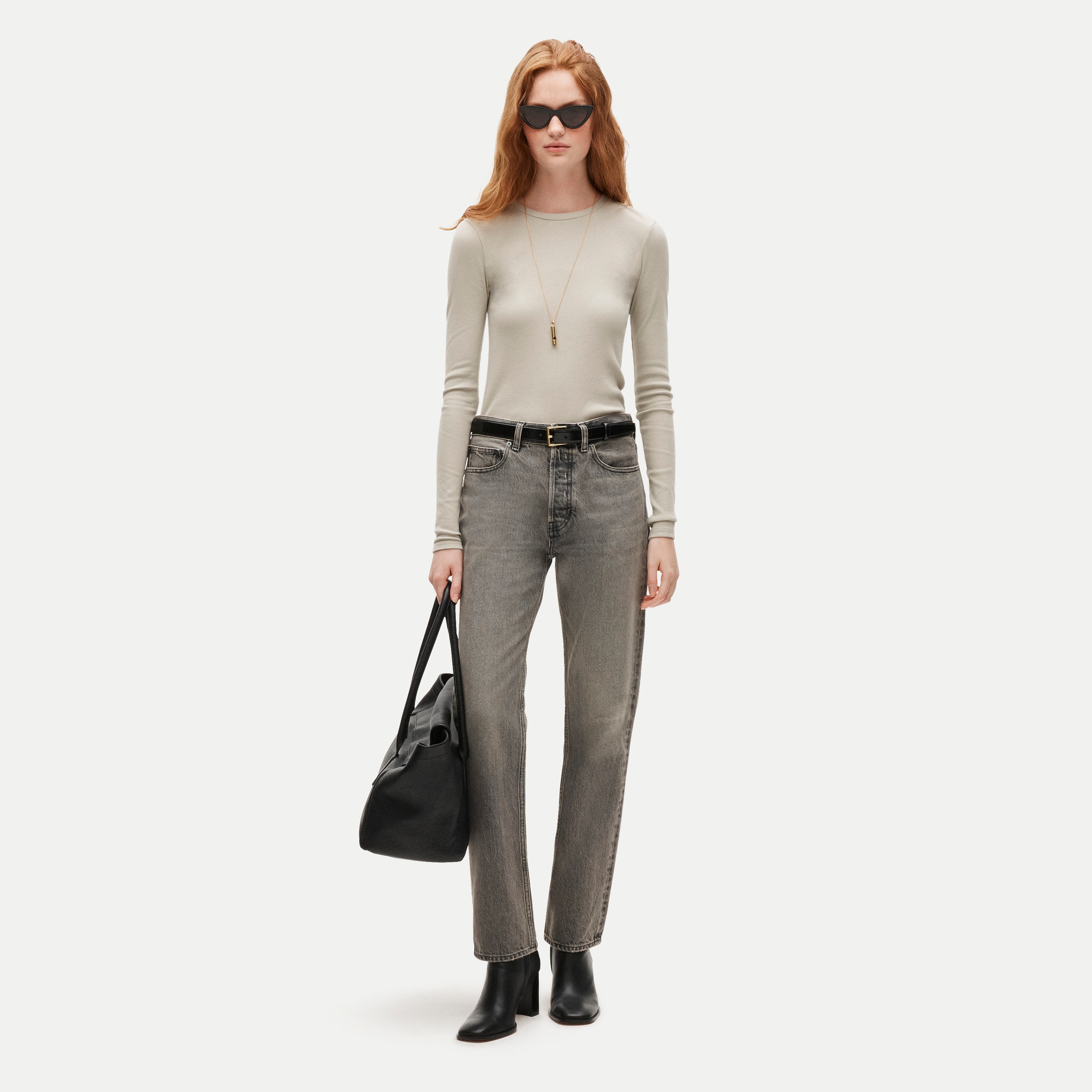 Perfect rib long-sleeve T-shirt