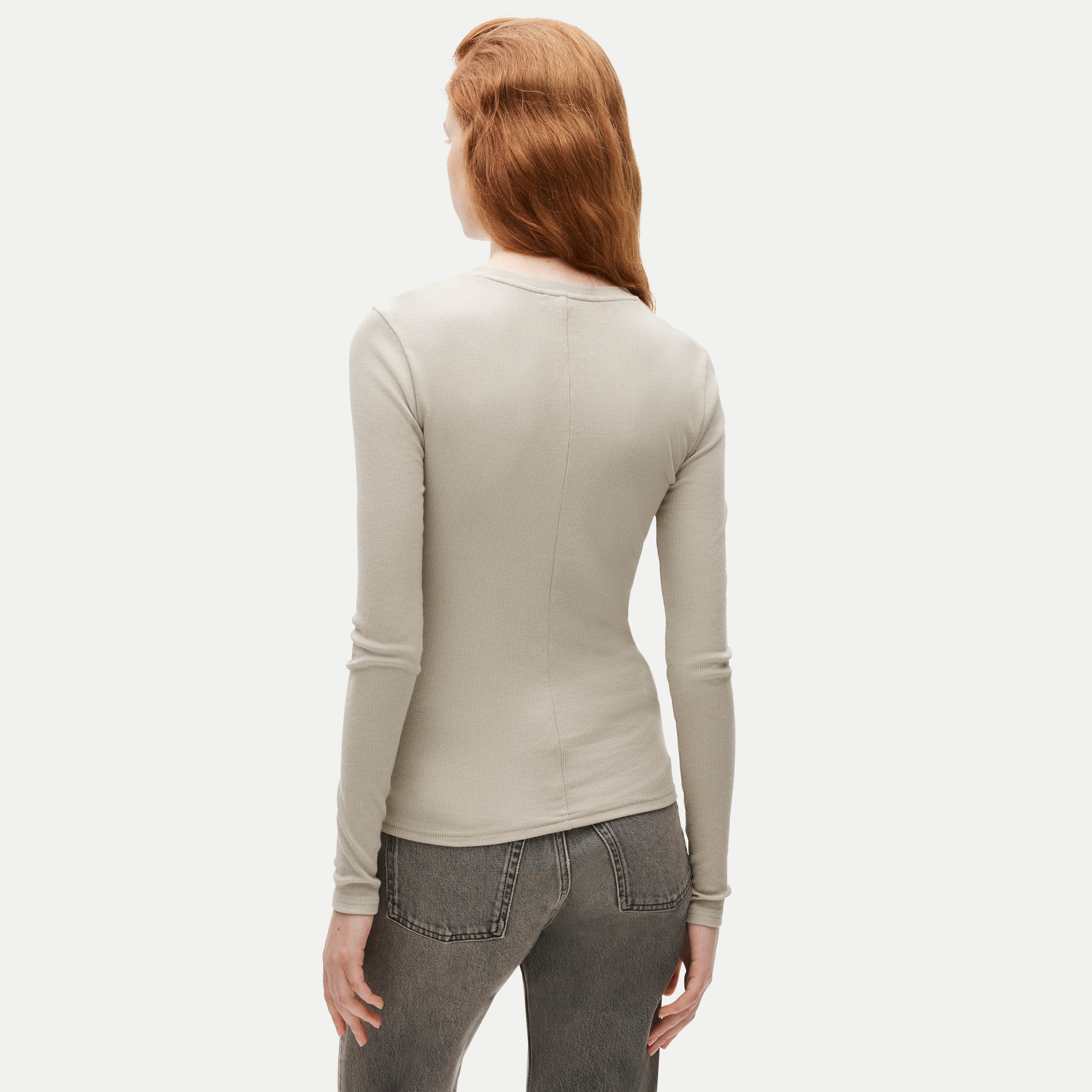 Perfect rib long-sleeve T-shirt