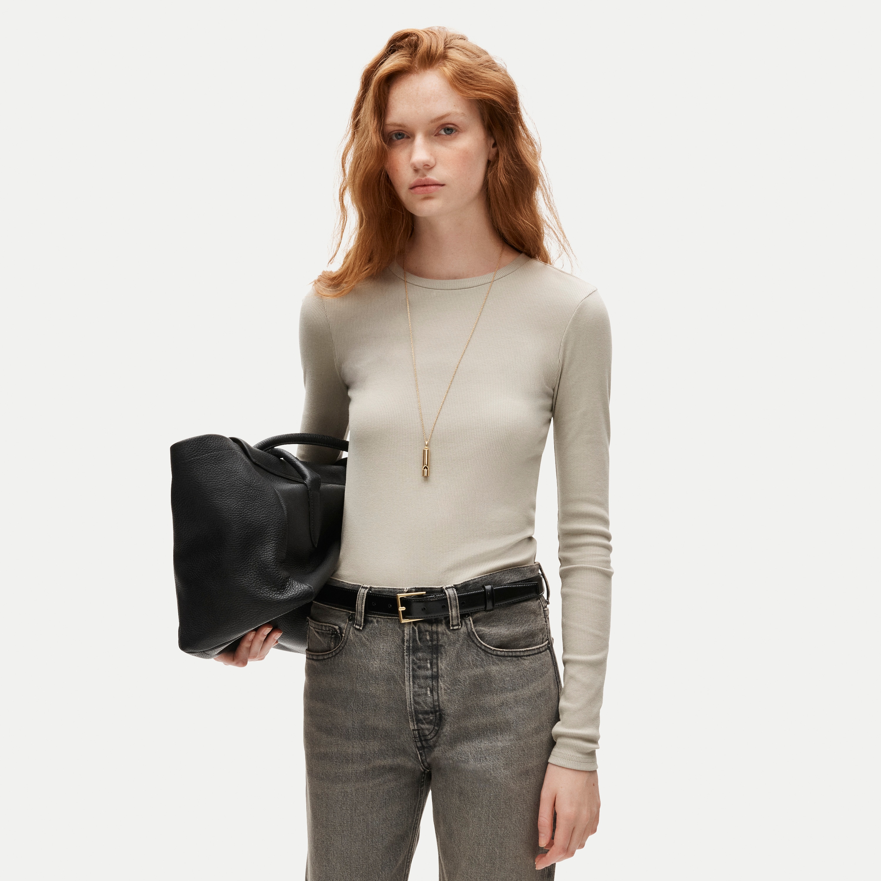 Perfect rib long-sleeve T-shirt