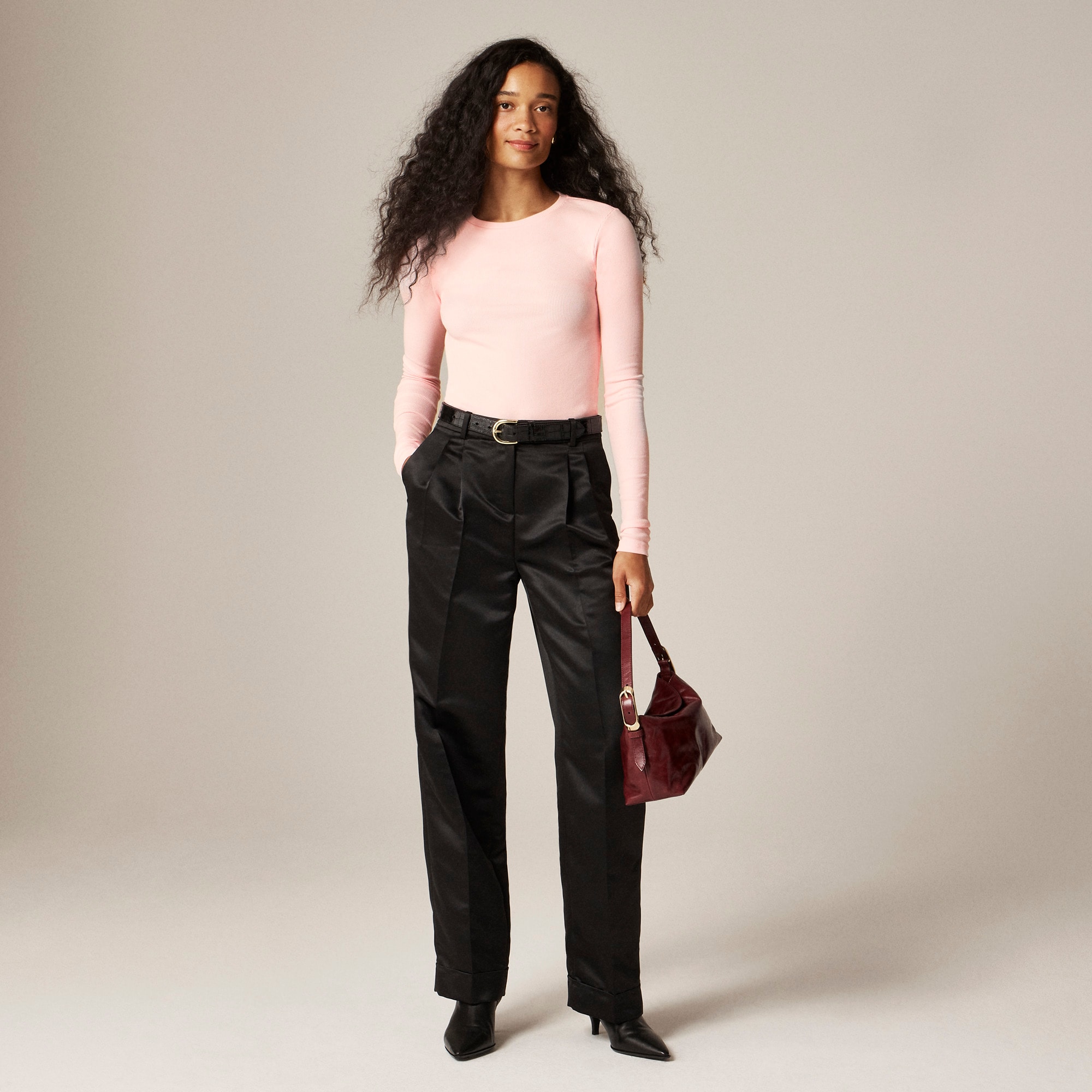 Perfect rib long-sleeve T-shirt