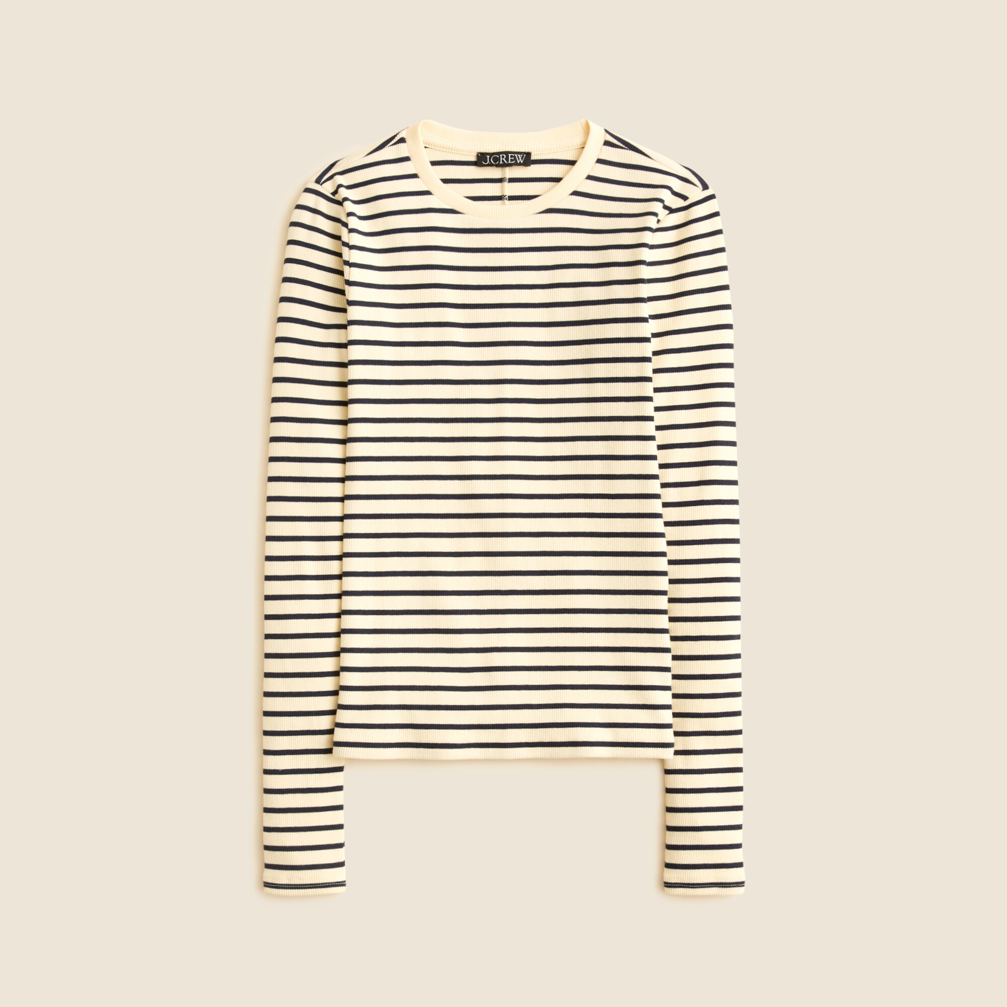  Perfect rib long-sleeve T-shirt in stripe