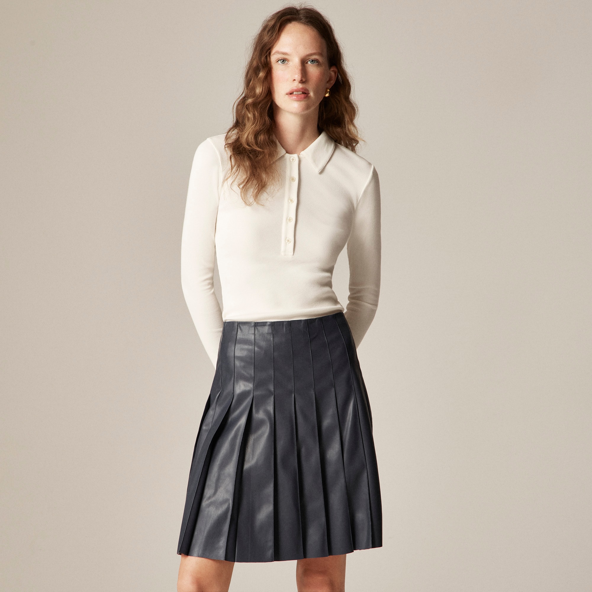 Perfect rib polo shirt - image 3